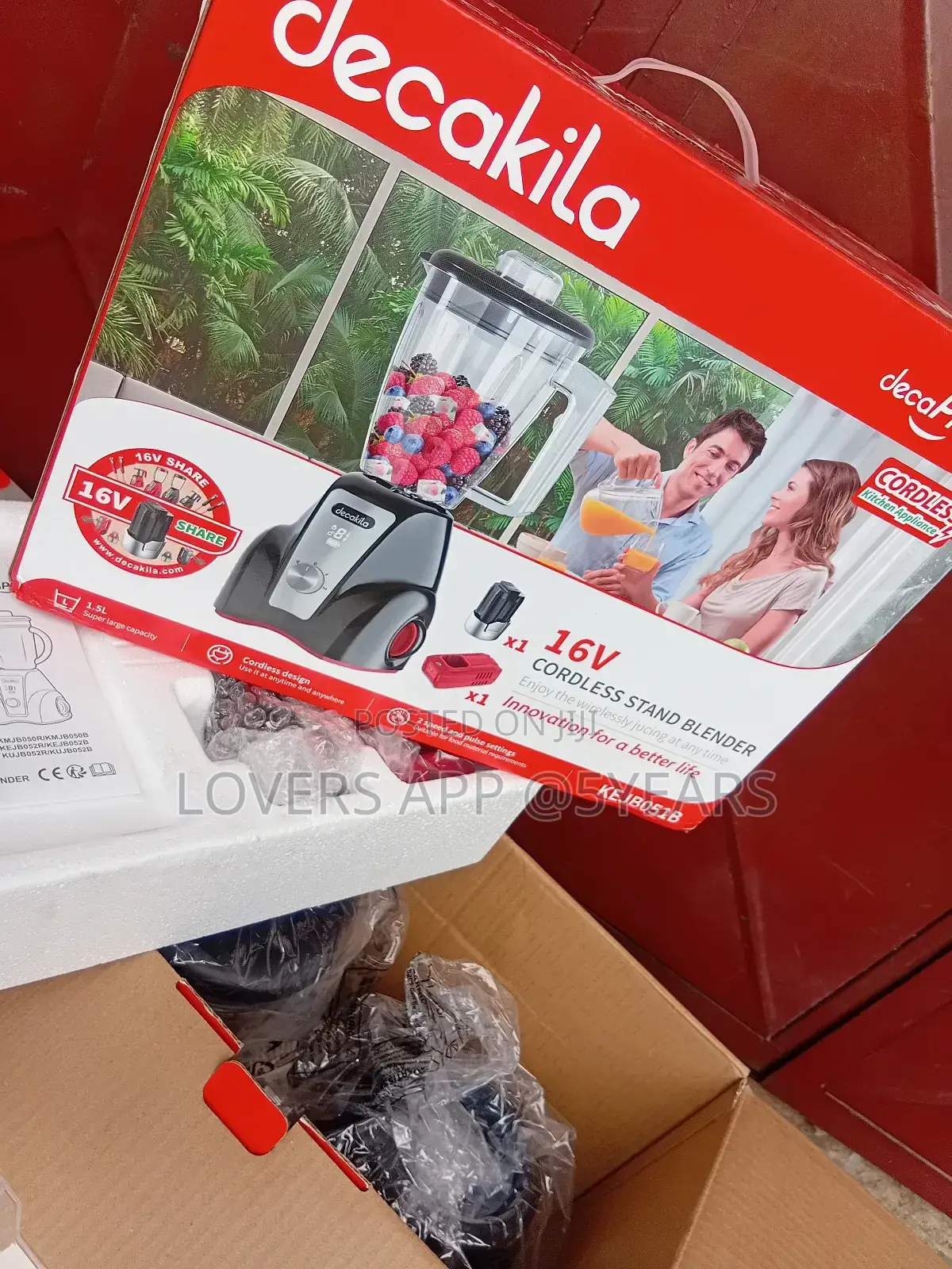 Limited Stock Available 16v Cordless Stand Blender Decakila