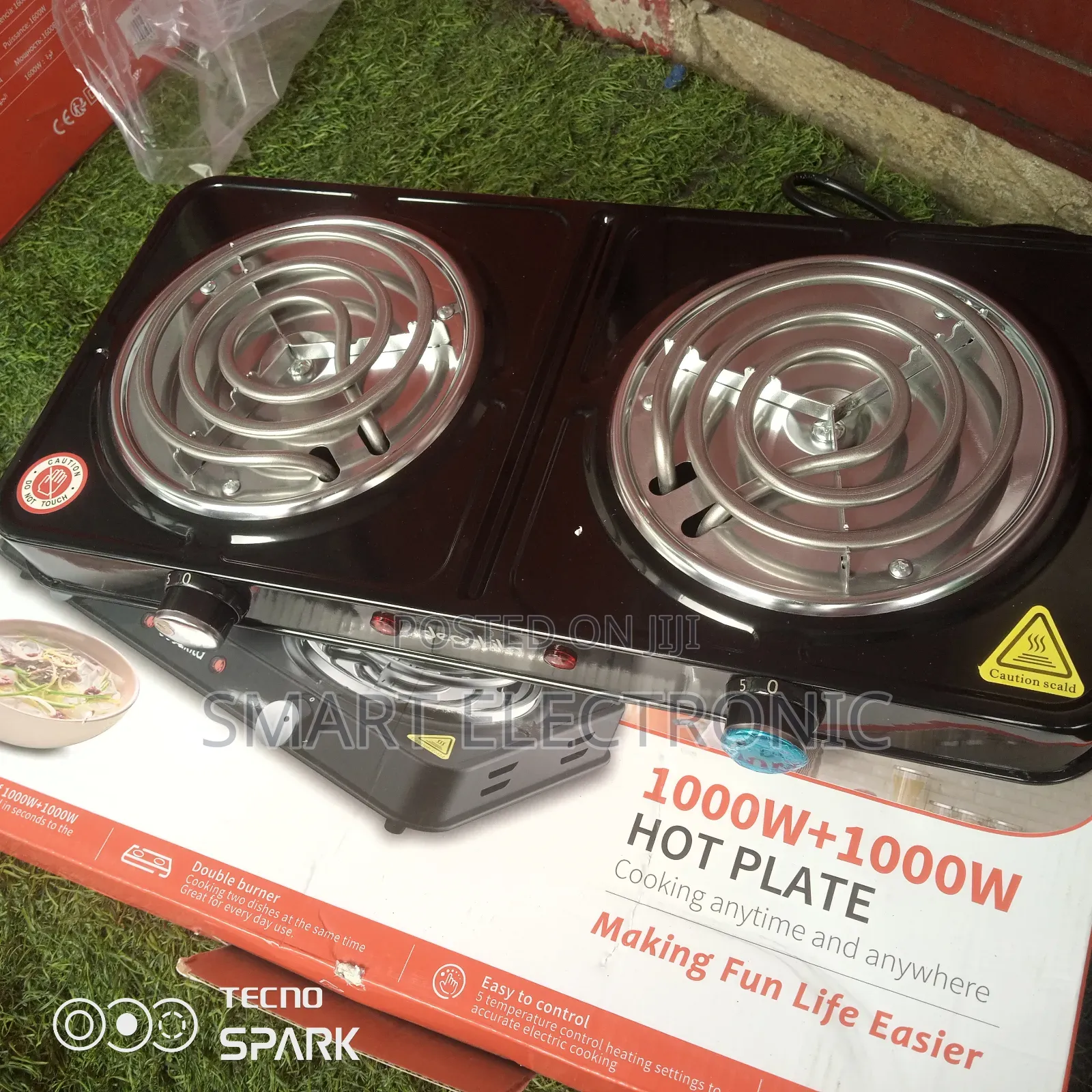 Decakila Double Hot Plate 1000w+1000w