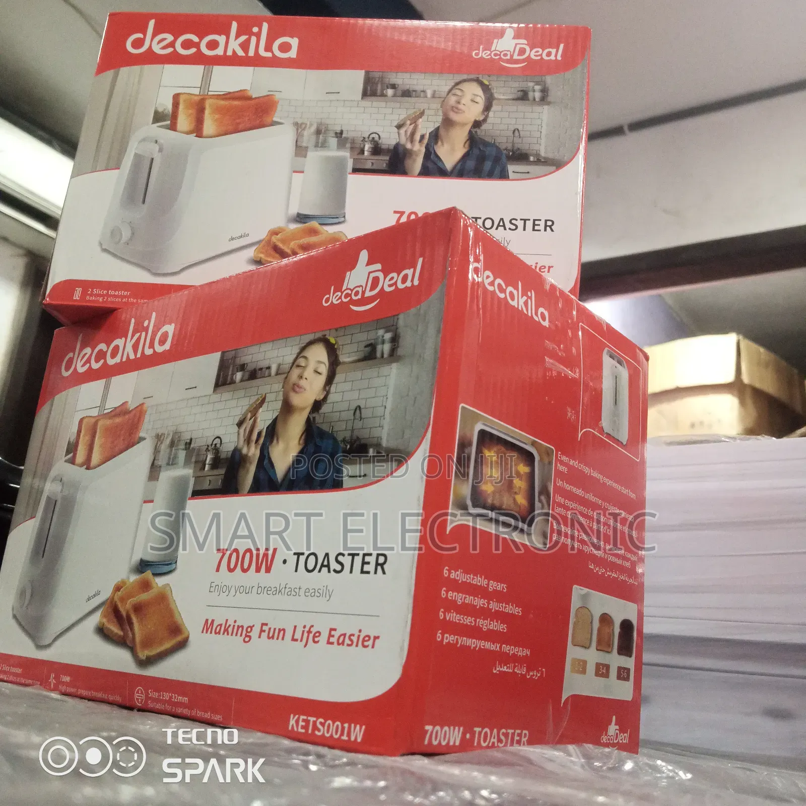 Enjoy Your Breakfast Easily With Decakila Toaster