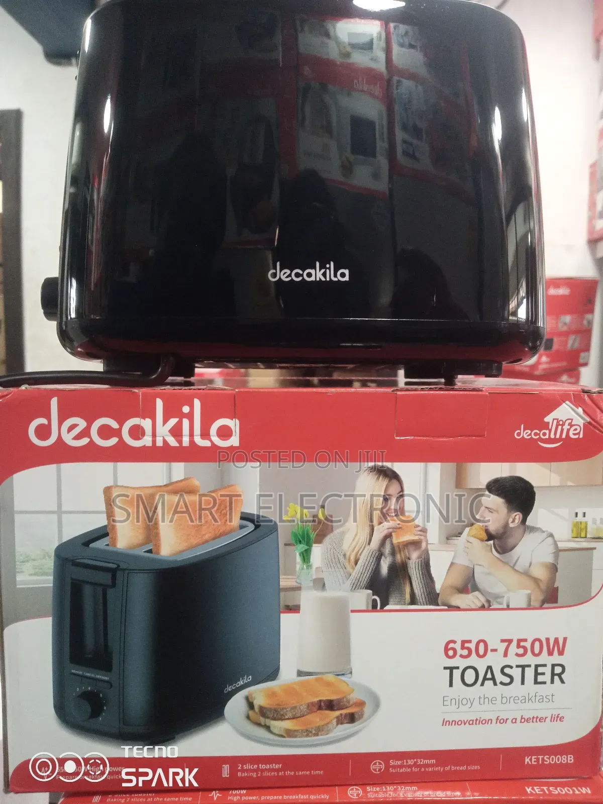 Make Life Easy With Decakila 650-750w Toaster Decakila