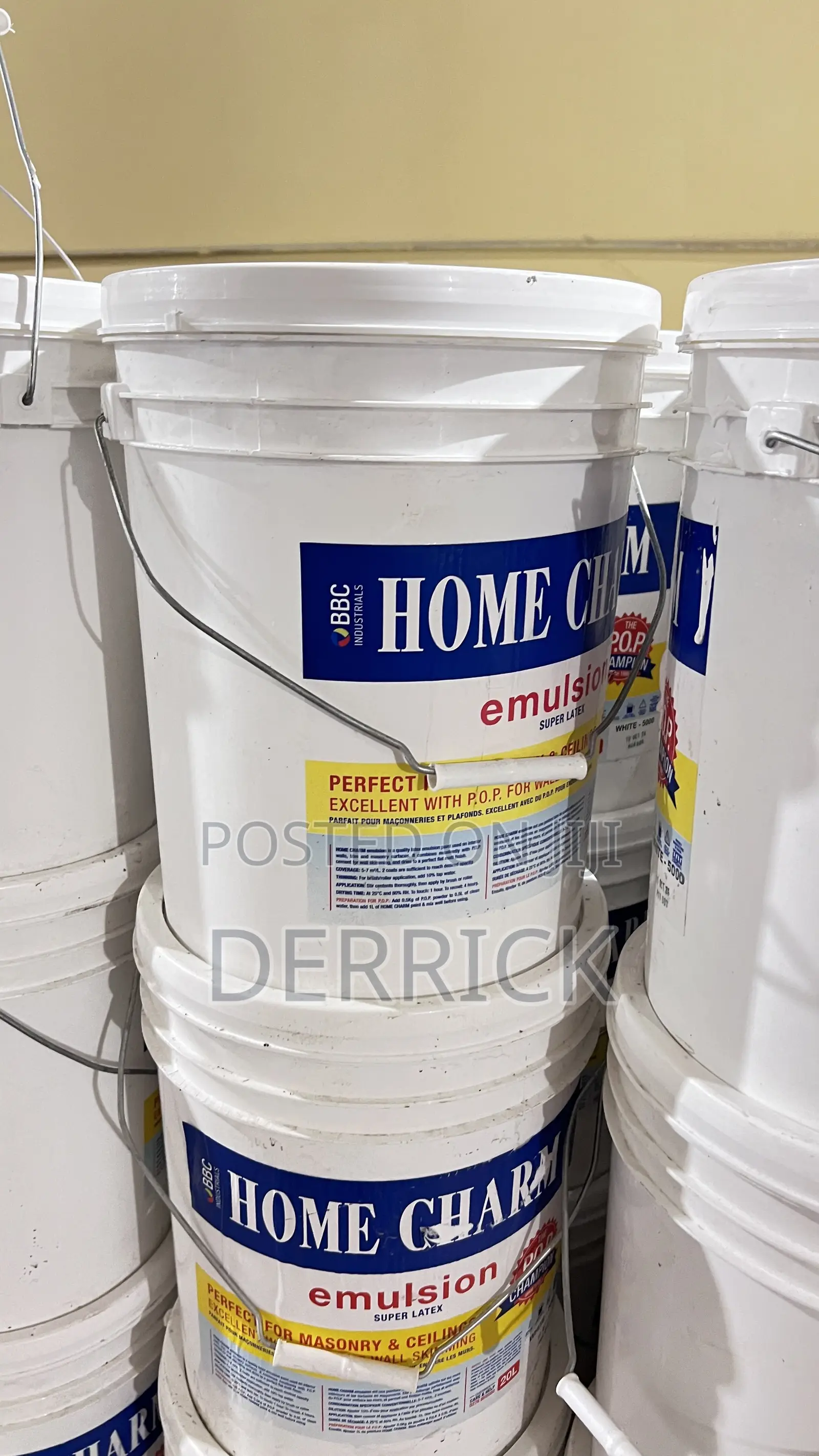 Home Charm 20 Liters. P.O.P Cement Is Also Available.