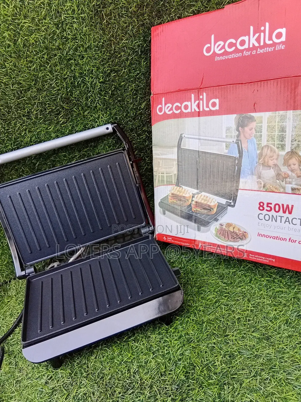 Decadeal 850w Contact Grill Decakila