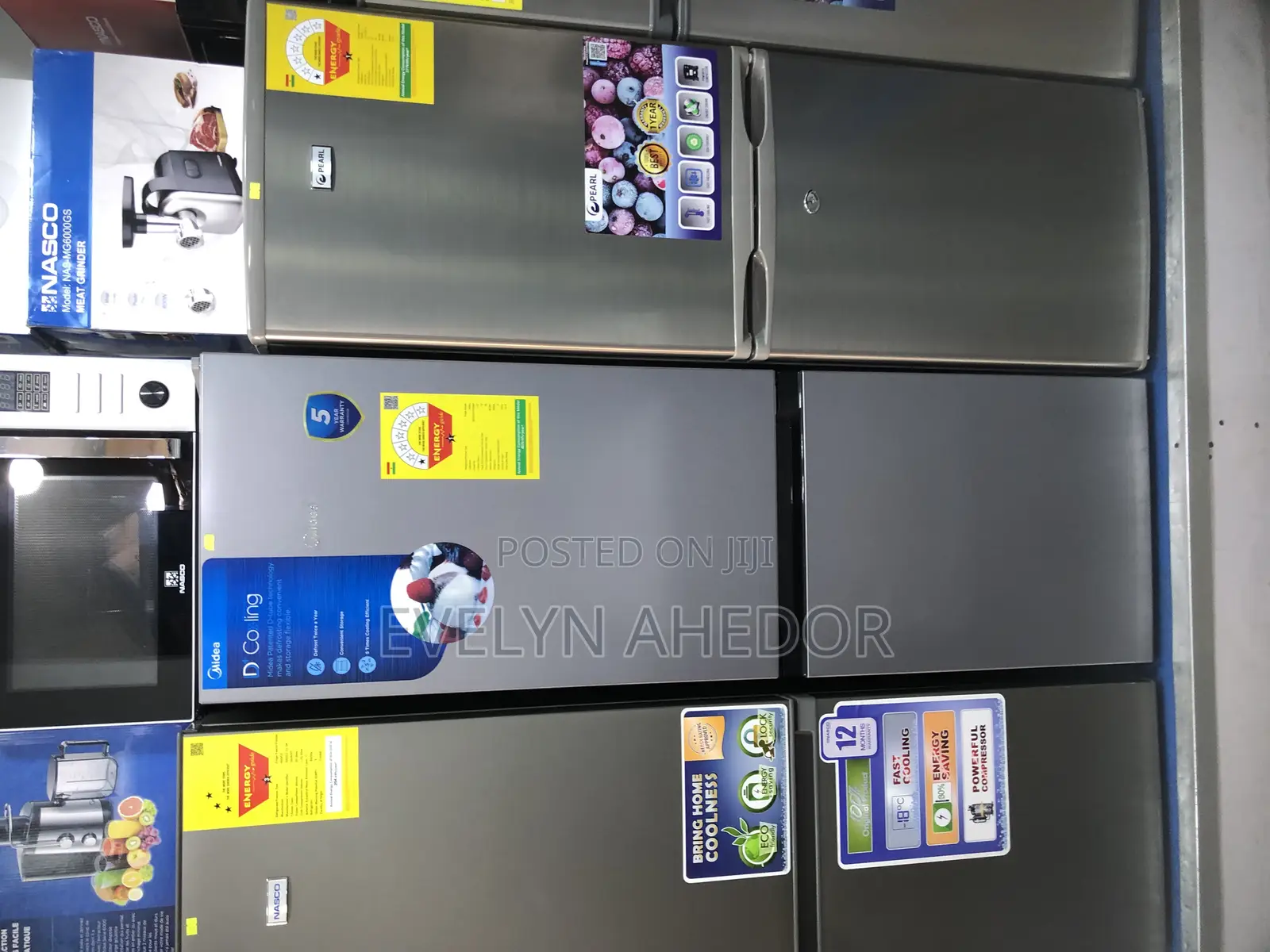Strong Compressor Midea Bottom Freezer 174 Liters Available