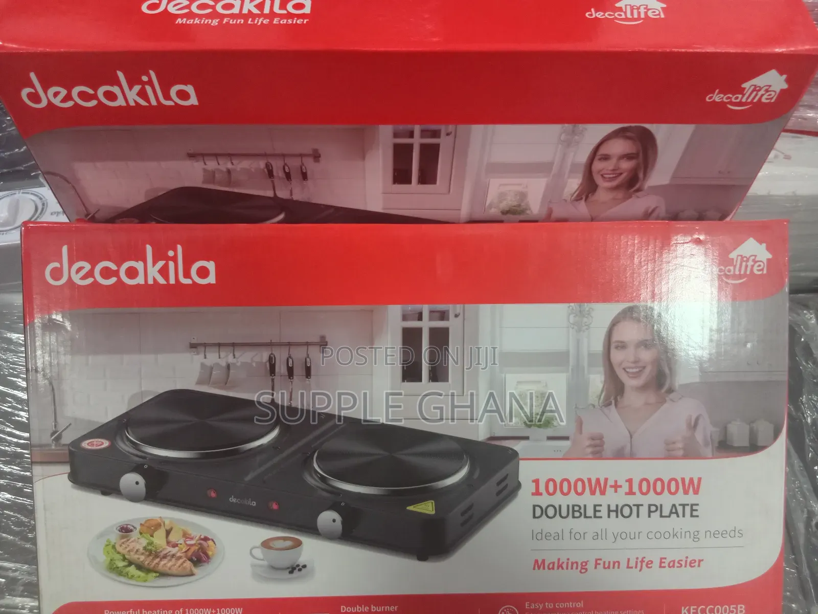 Kecc005b Lucrative Decakila Double Hot Plate Energy Saving