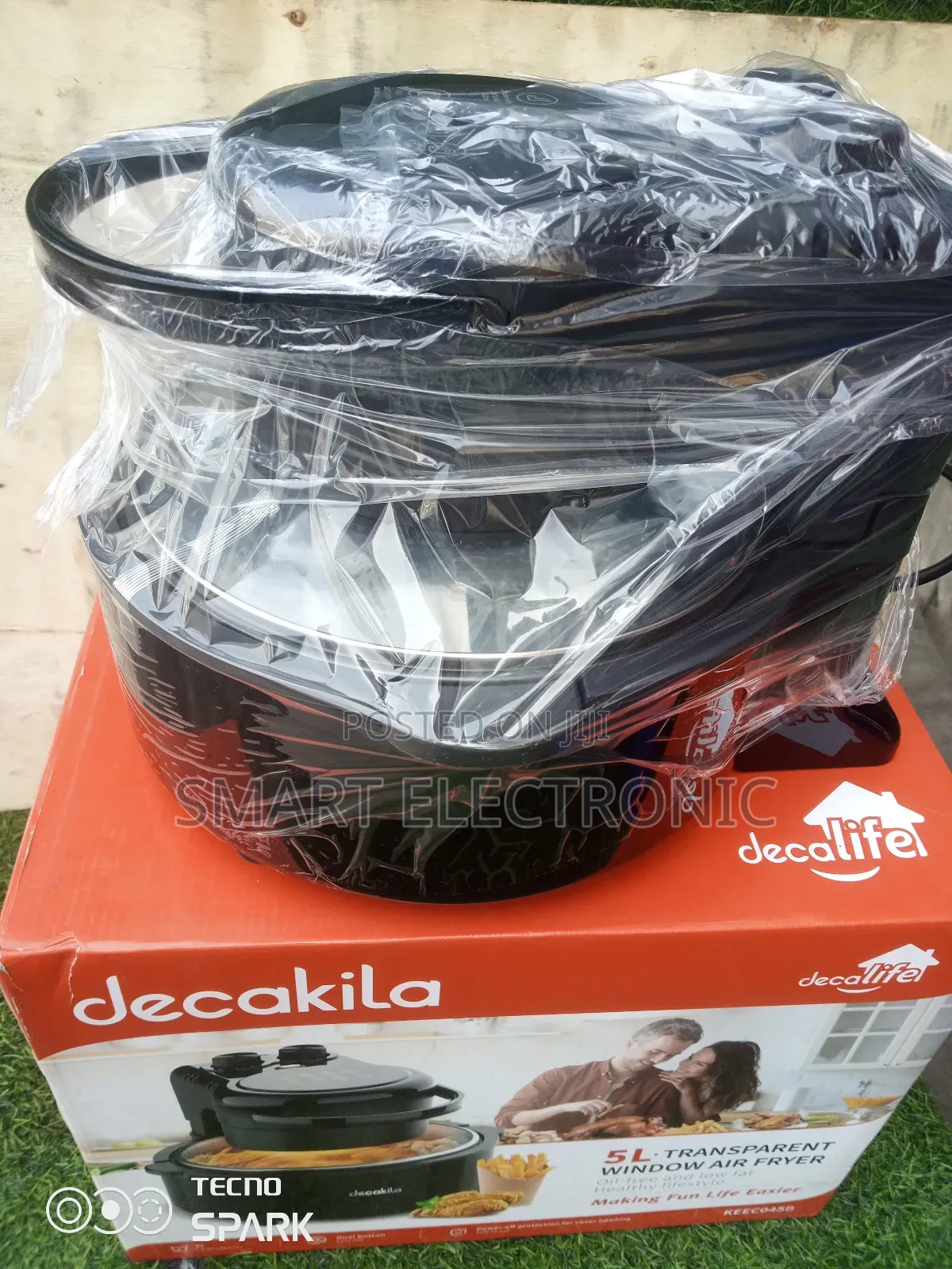 Safe 2 Use and Large Capacity With Decakila Window Air Fryer