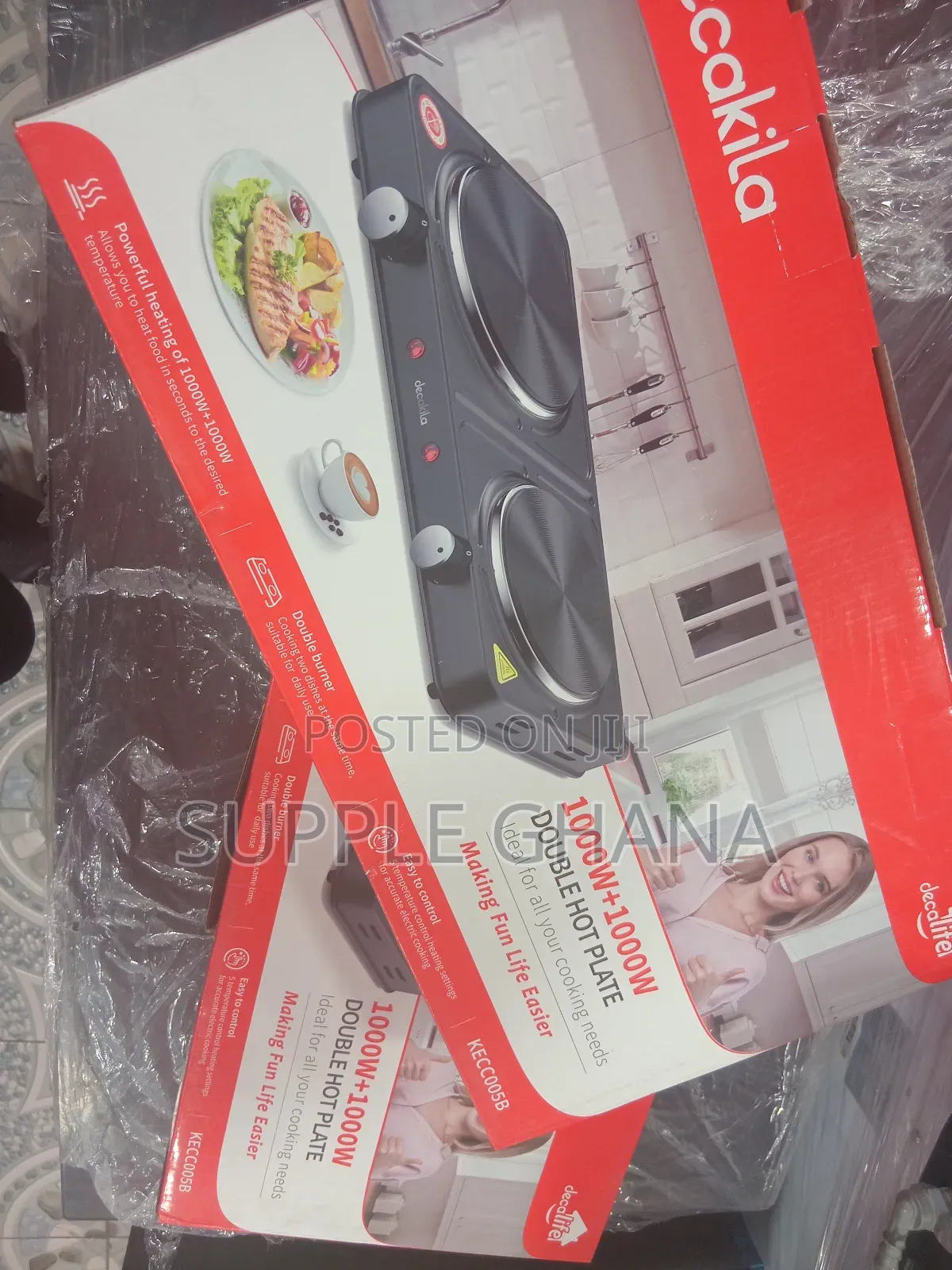 Reliable 1000w +1000w Decakila Double Hot Plate Set