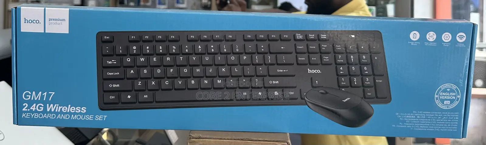 Hoco Gm17 2.4g Wireless Keyboard Mouse Set