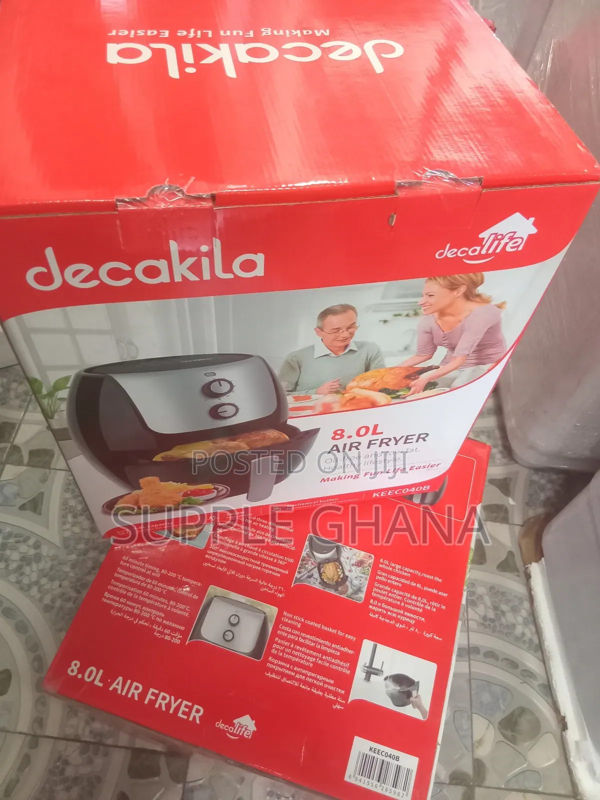 Keec040b Lifestyle Decakila Air Fryer Set