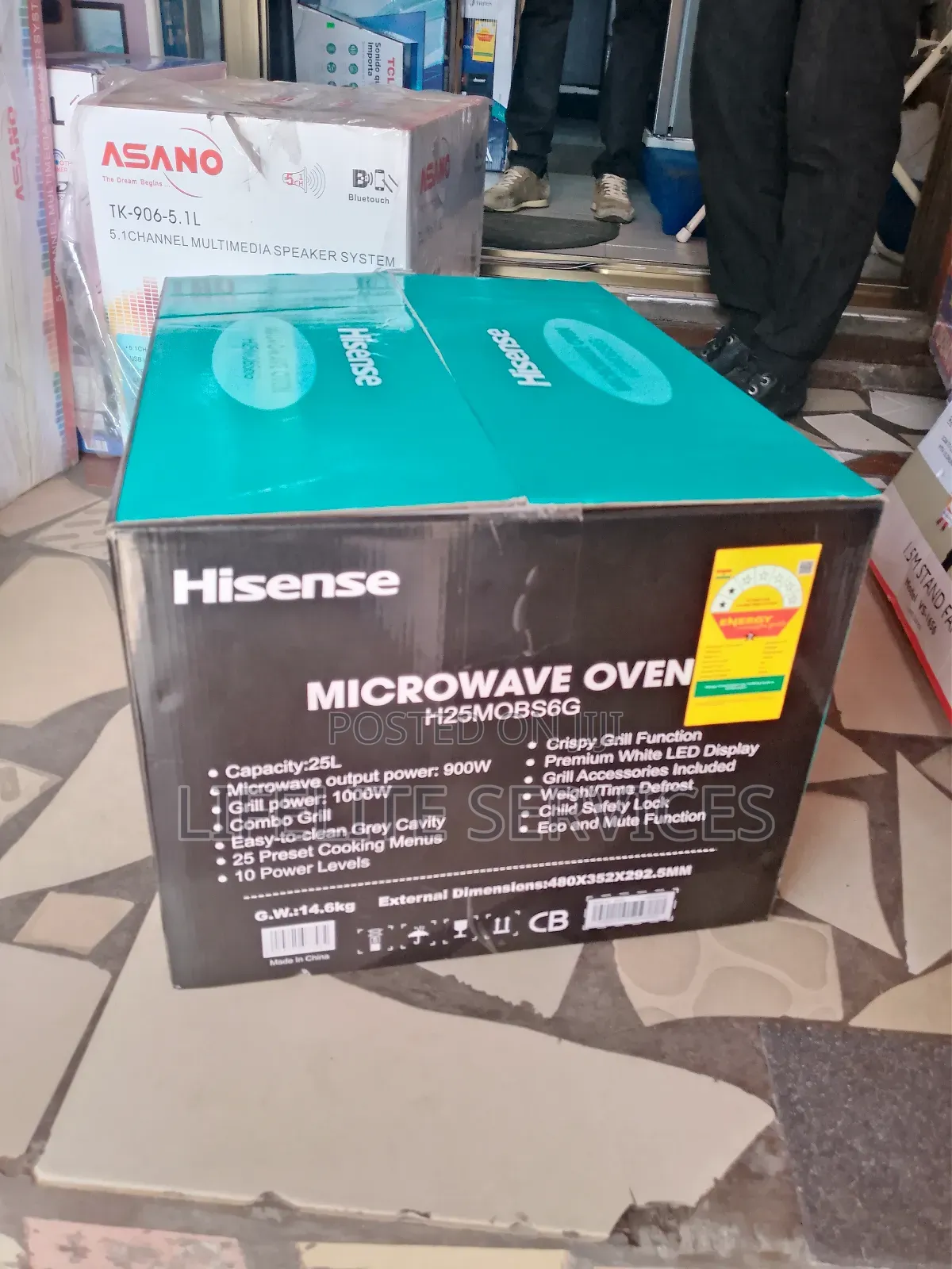 Crispy Grill Microwave Hisense 25 Litres
