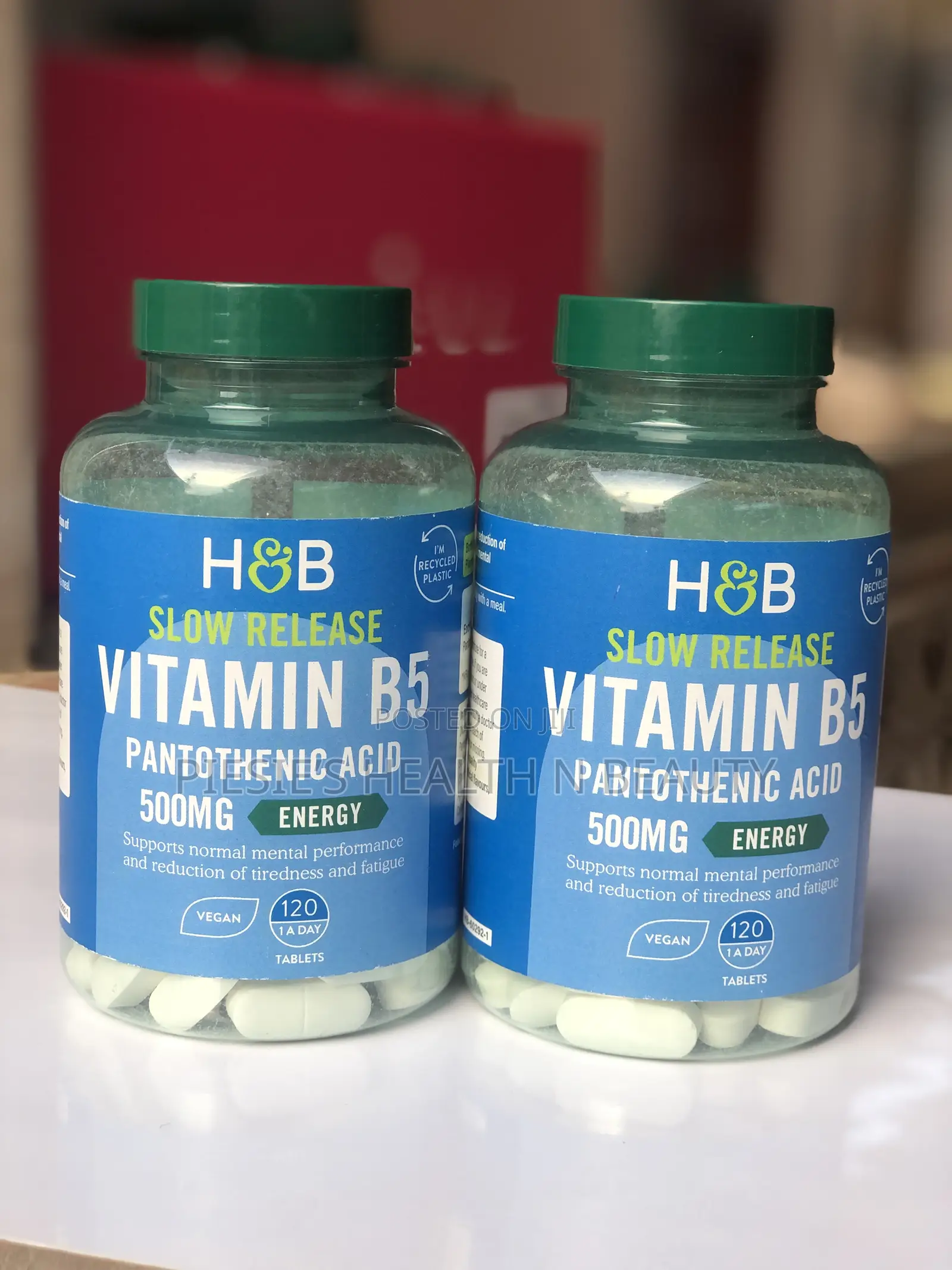 Holland Barrett S. Release B5+Panthothenic Acid 500mg 120s