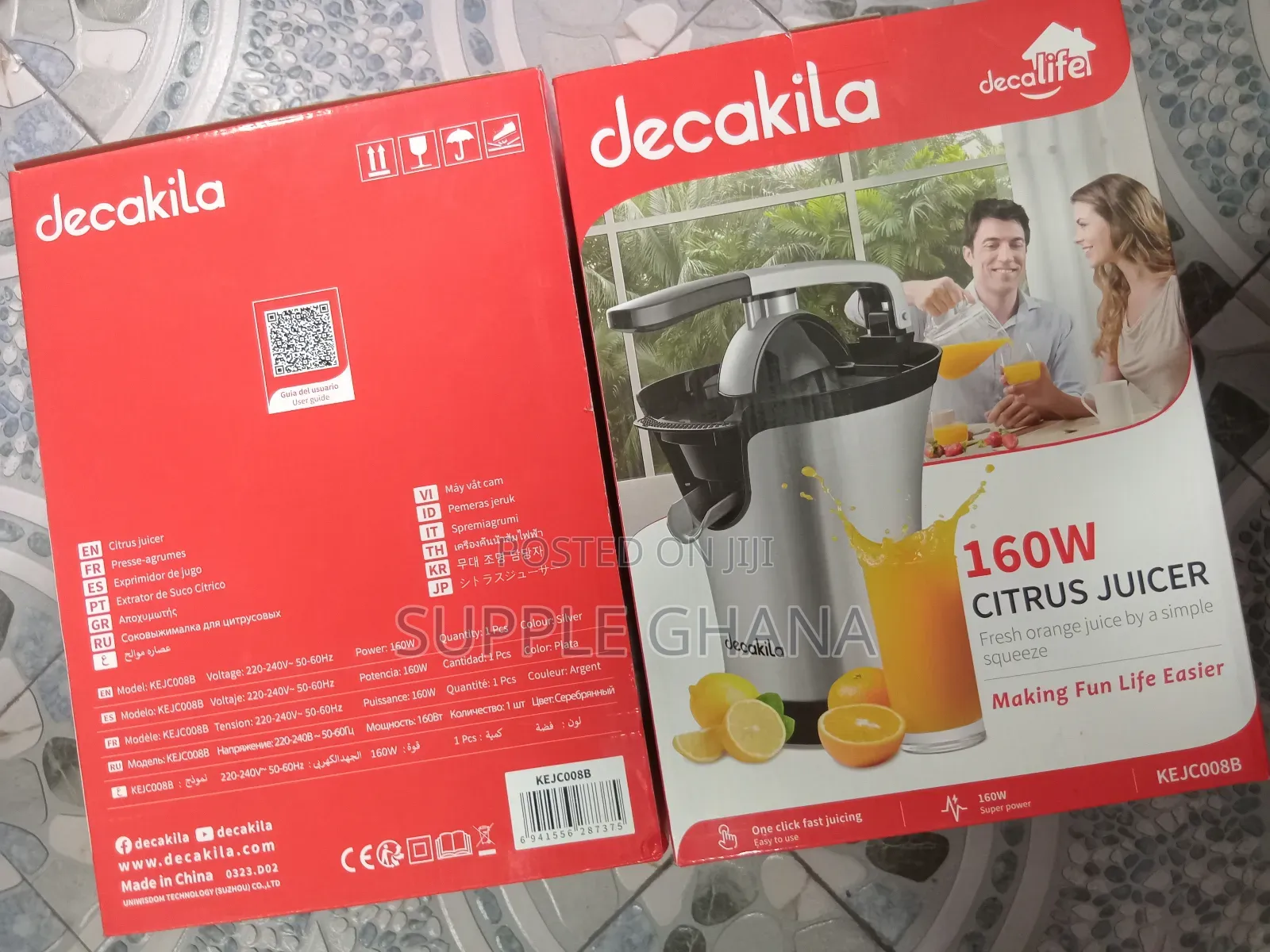 Strong Body Decakila Kejc008b Citrus 160w Juicer Set