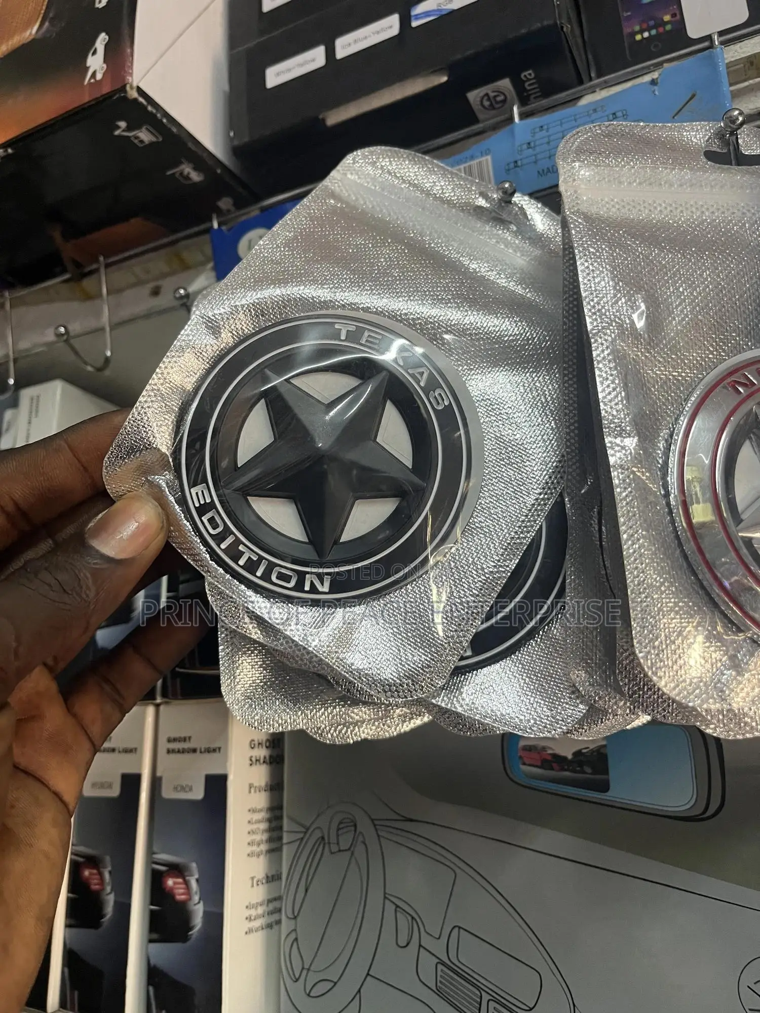 Silver Long Star Edition Emblem