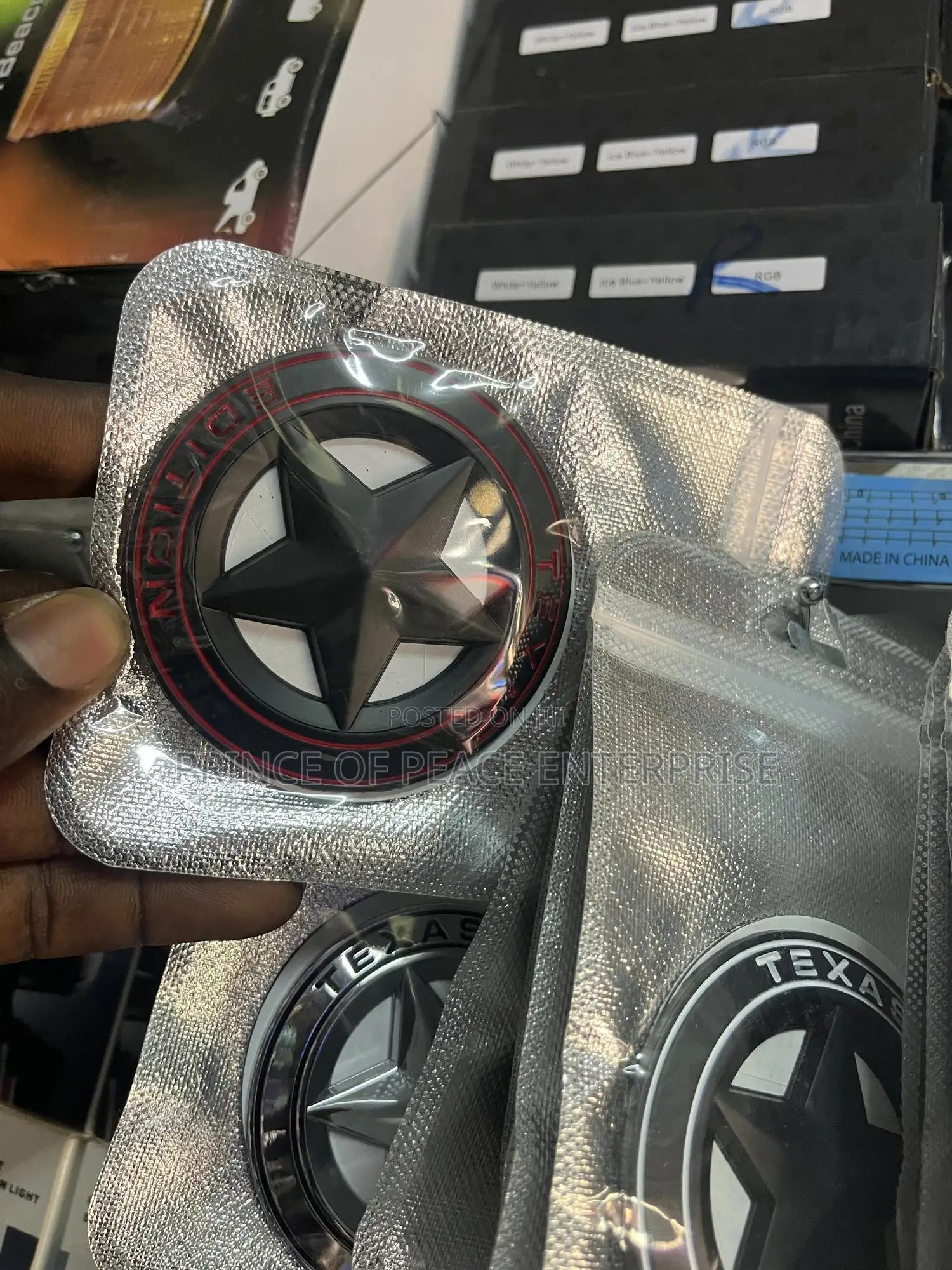 Silver Long Star Edition Emblem