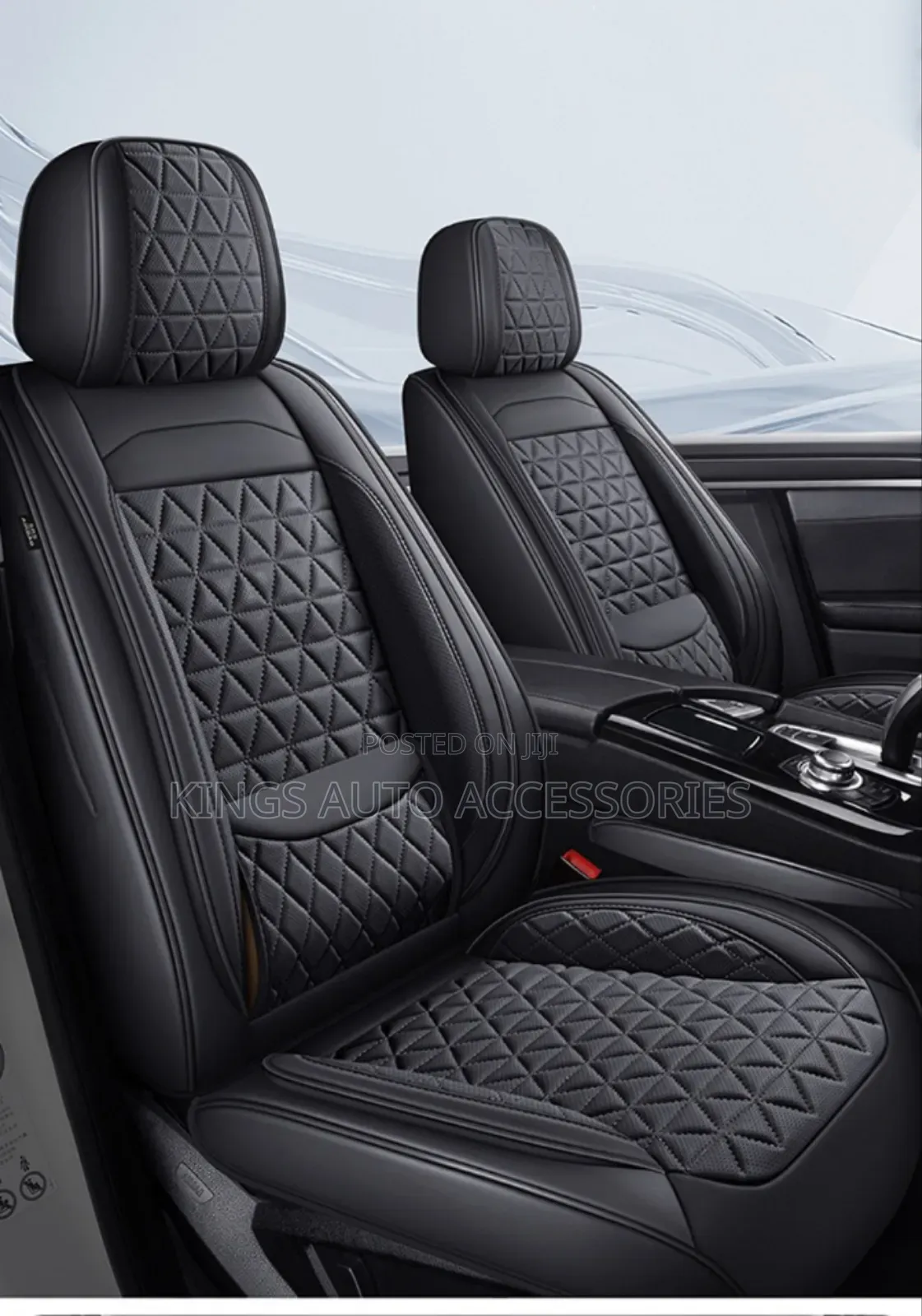 High Quality Black Leather Car Seat Cover