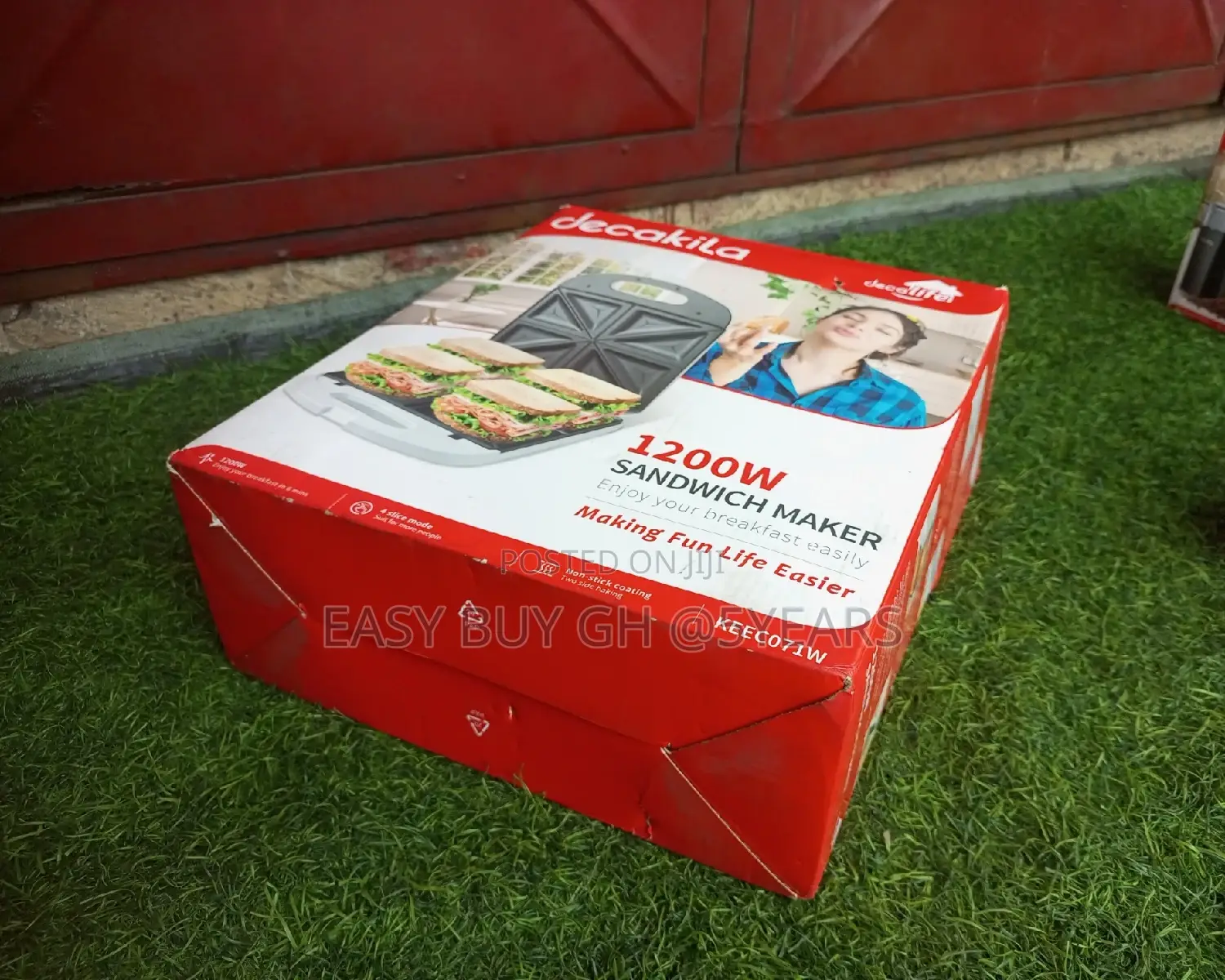 Non-Stick Coating 1200w Decakila Sandwich Maker
