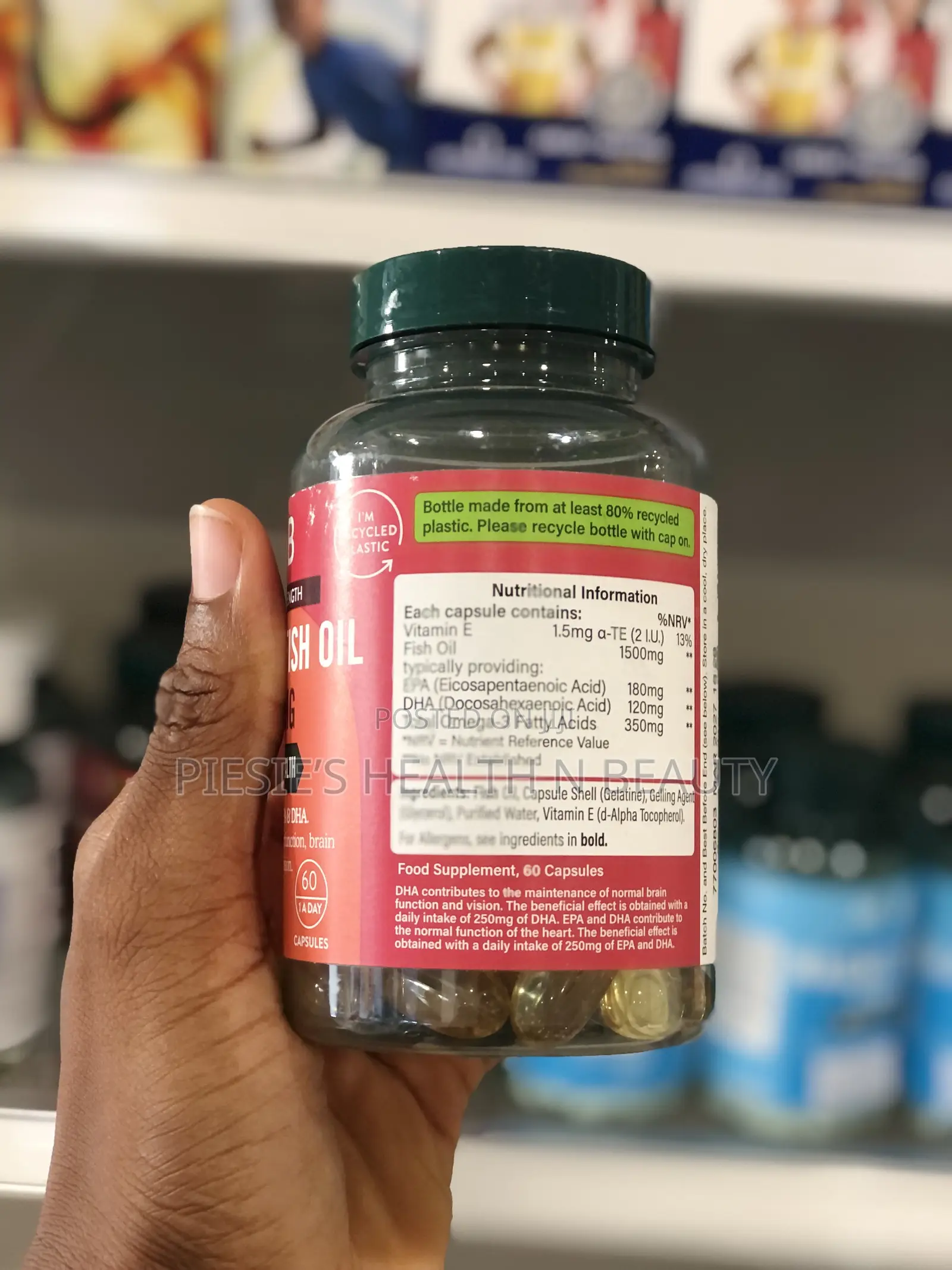 Holland Barrett Omega 3 Fish Oil 1500mg 60 Capsules