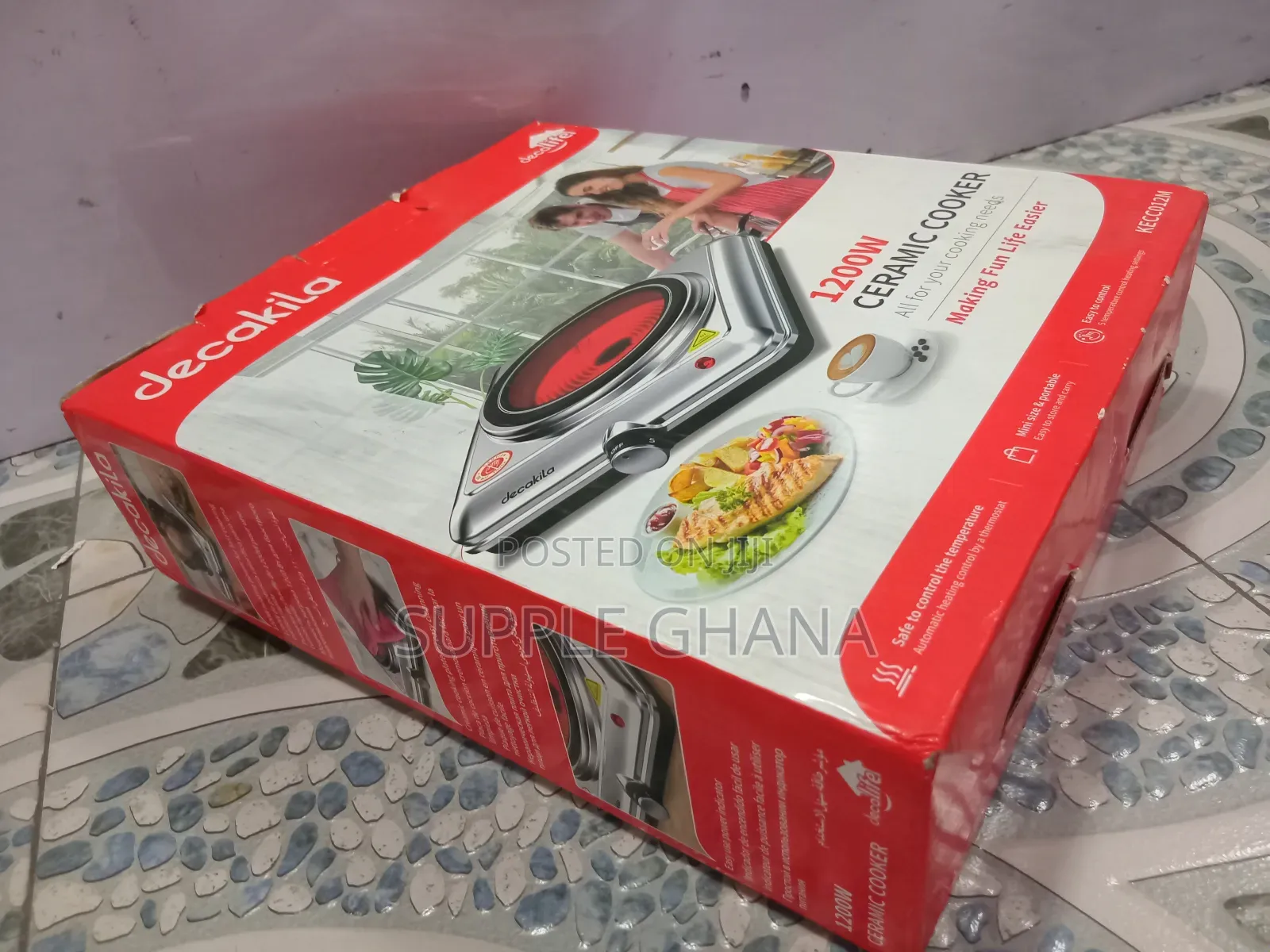 Affordable and Smart 1200w Decakila Ceramic Energy Cooker