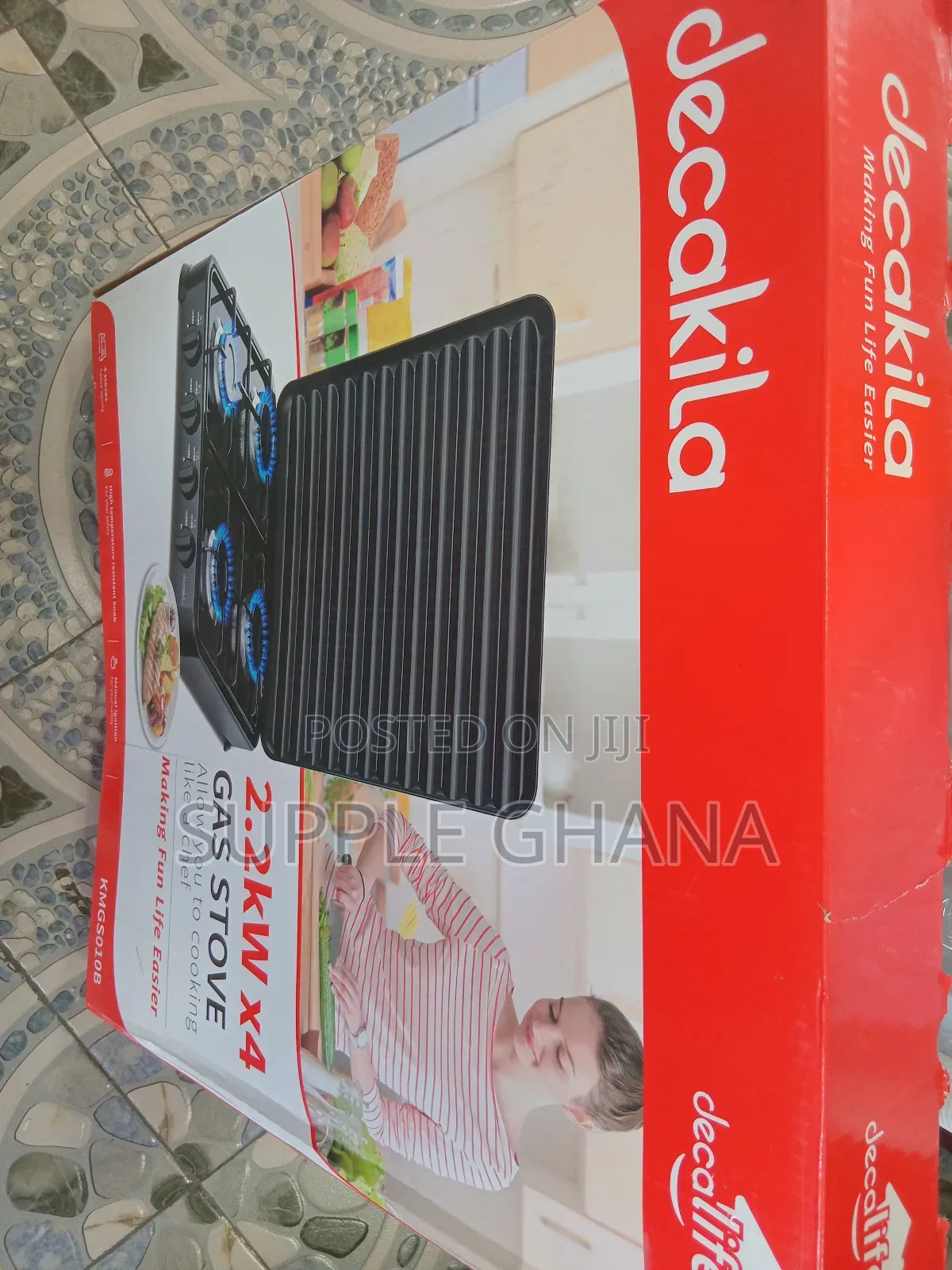 Risky Free Kmgs010b Decakila 2.2kw ×4 Gas Stove Set