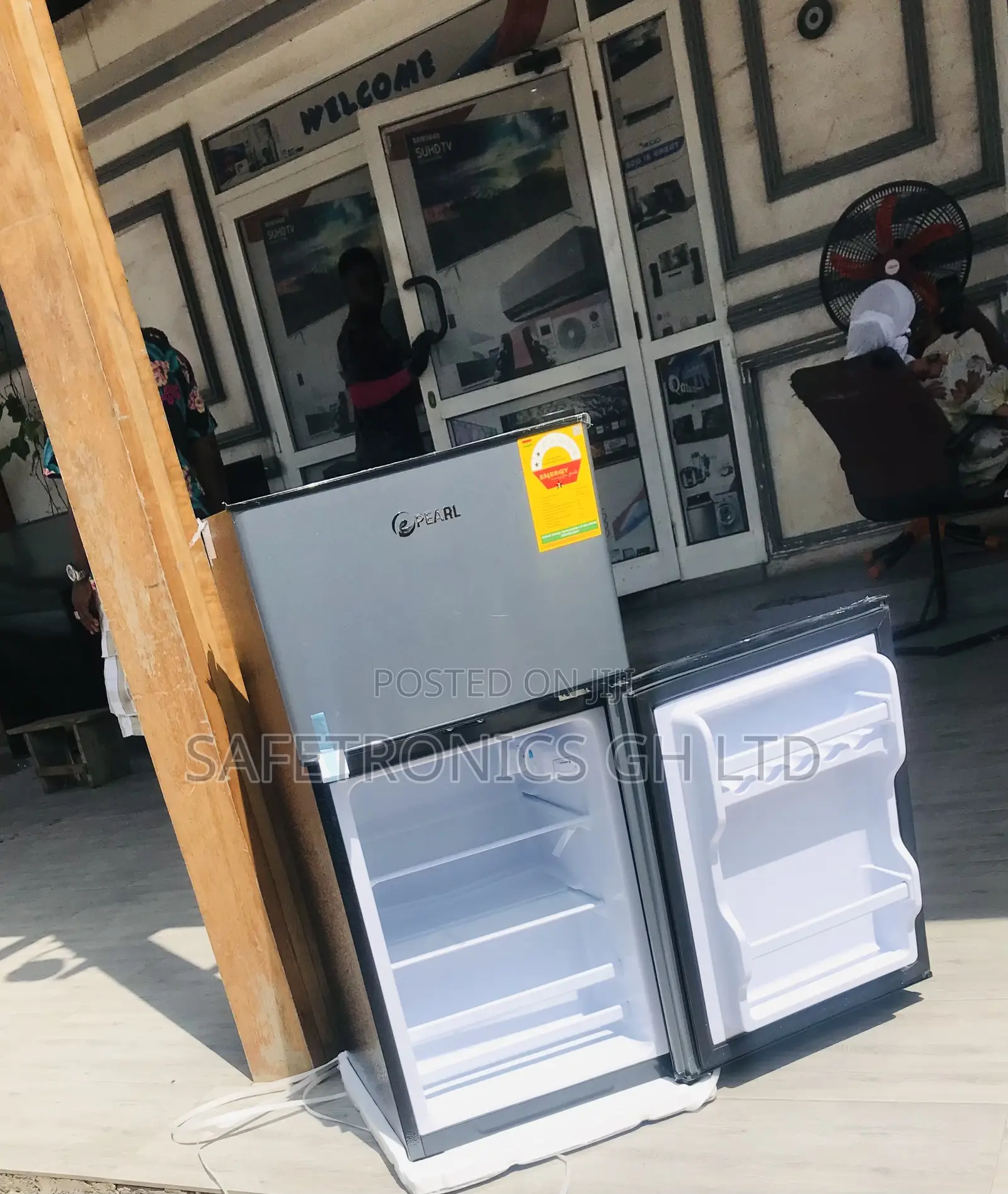 Frostflow Dark Grey Pearl Doubledoor Topfreezer 90 Liters