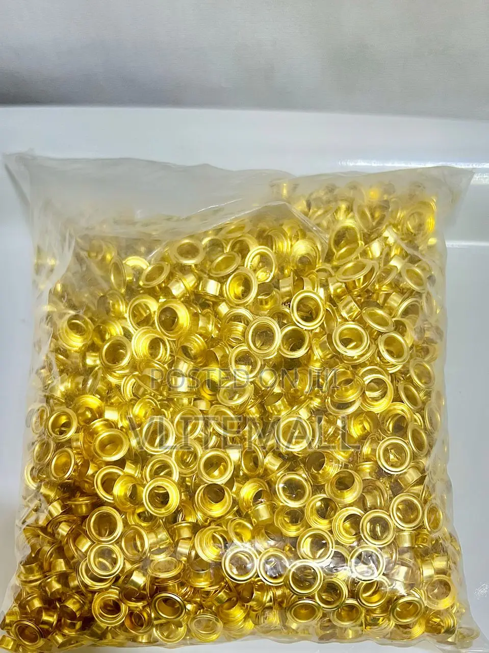 Hole Punch Round Eyelet Grommet 22mm Gold Tone