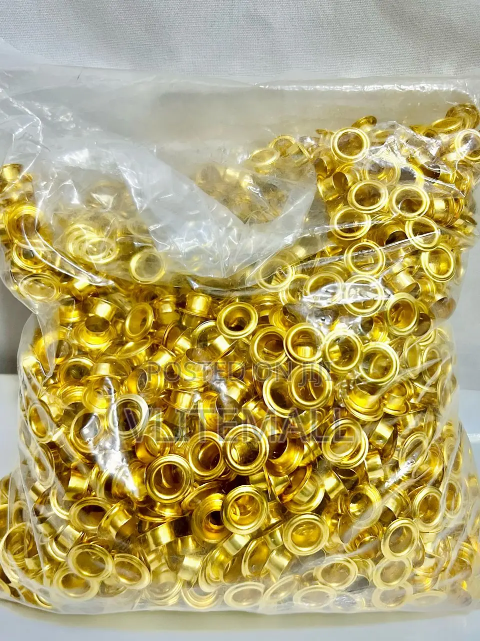Hole Punch Round Eyelet Grommet 22mm Gold Tone