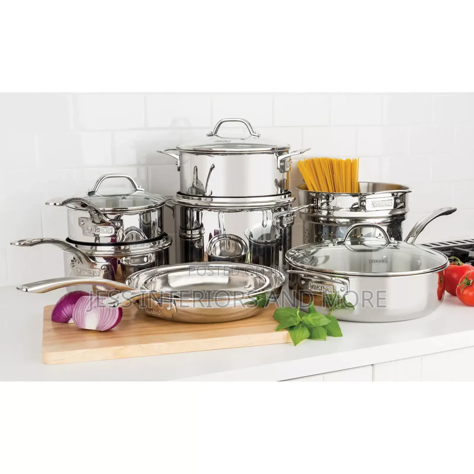 Viking 3-Ply Stainless Steel 13-Piece Cookware Set