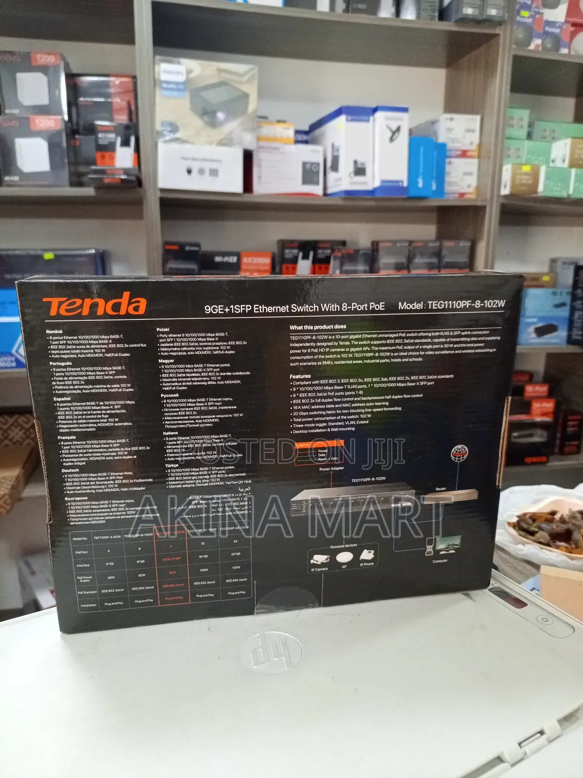 Tenda 9 Port Poe Switch With 1 SFP Port