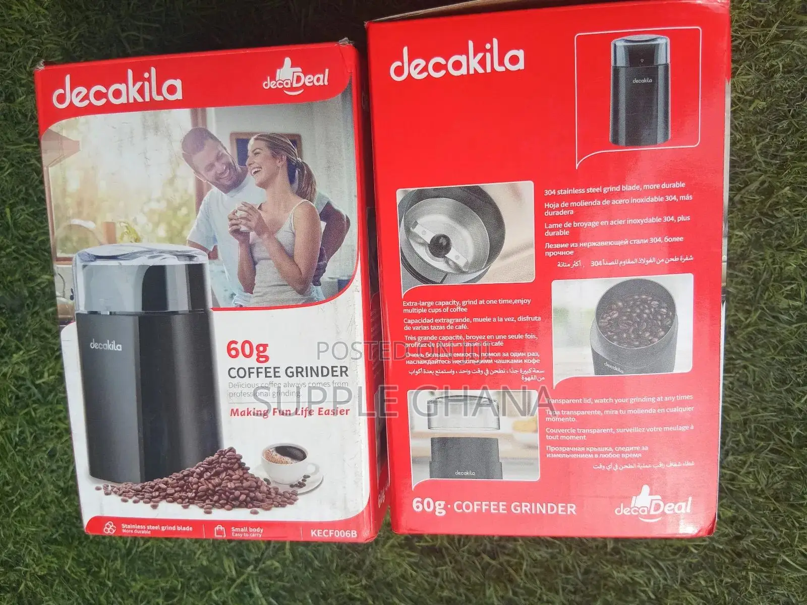 Professional 60g Decakila Coffee Grinder Energetic System