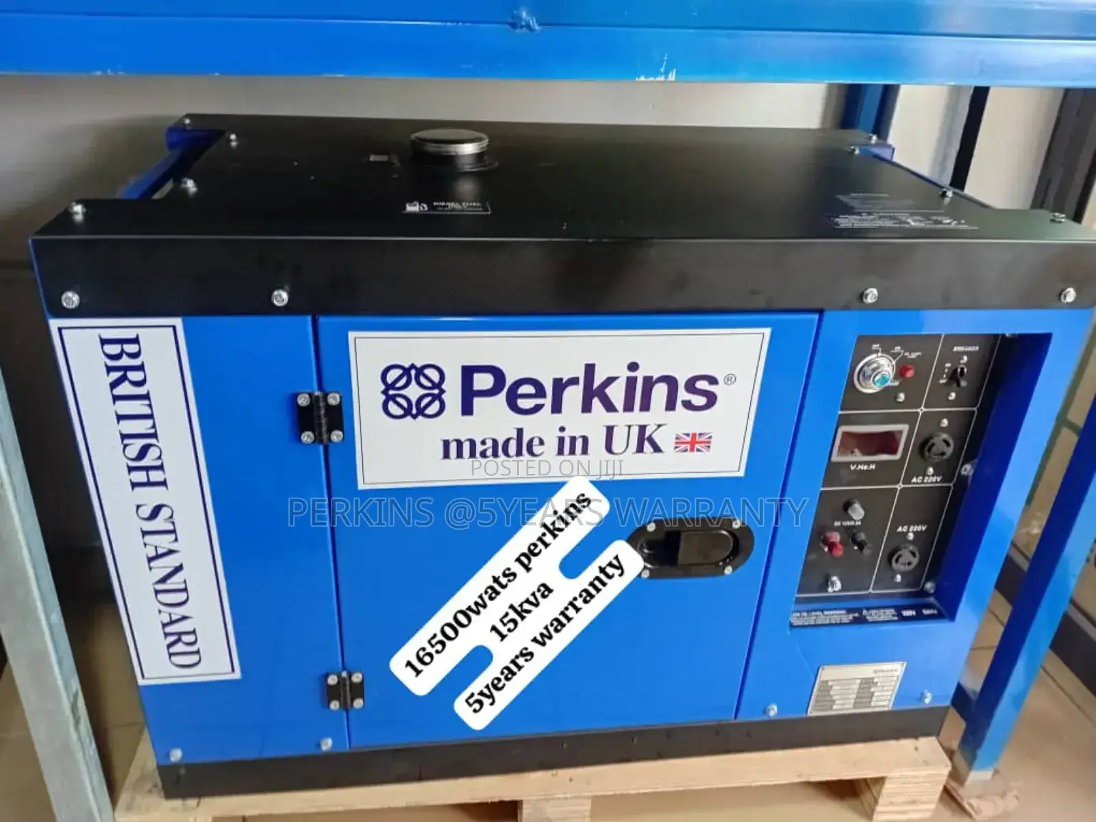 British Standard Diesel Perkins Generator 15kva 16500watts