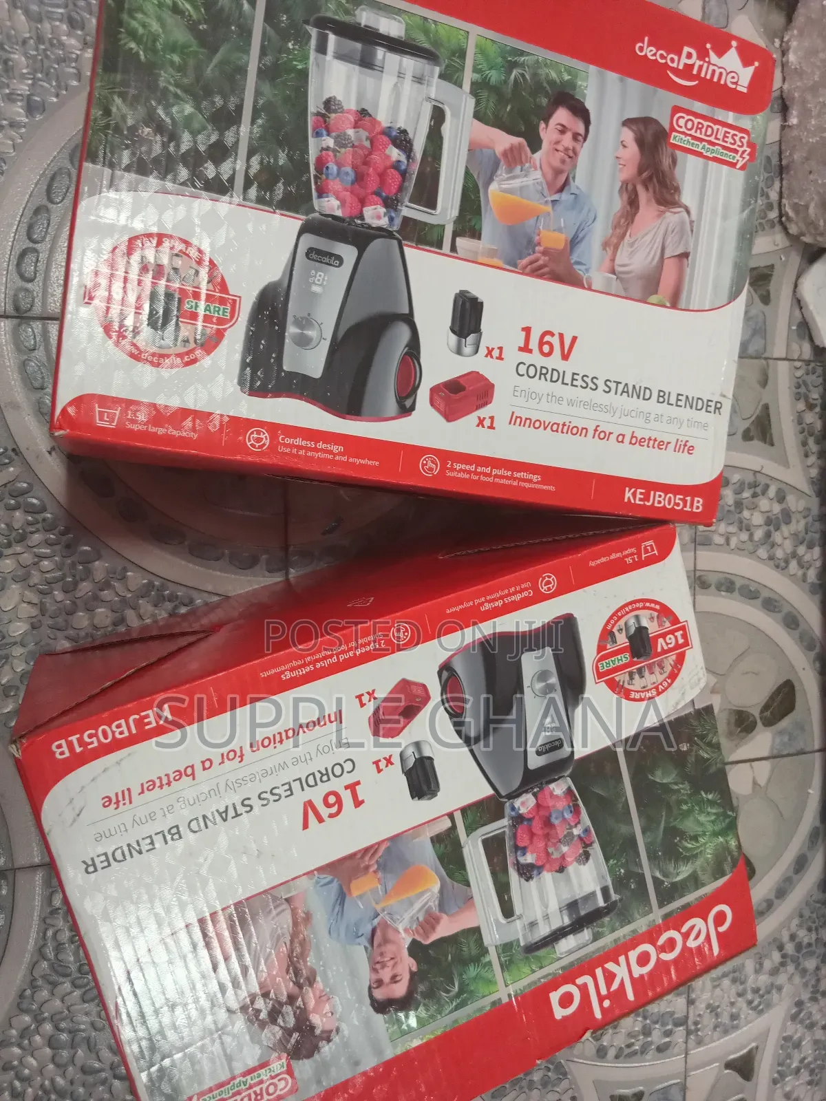Transparent Decakila 16v Cordless Blender Set