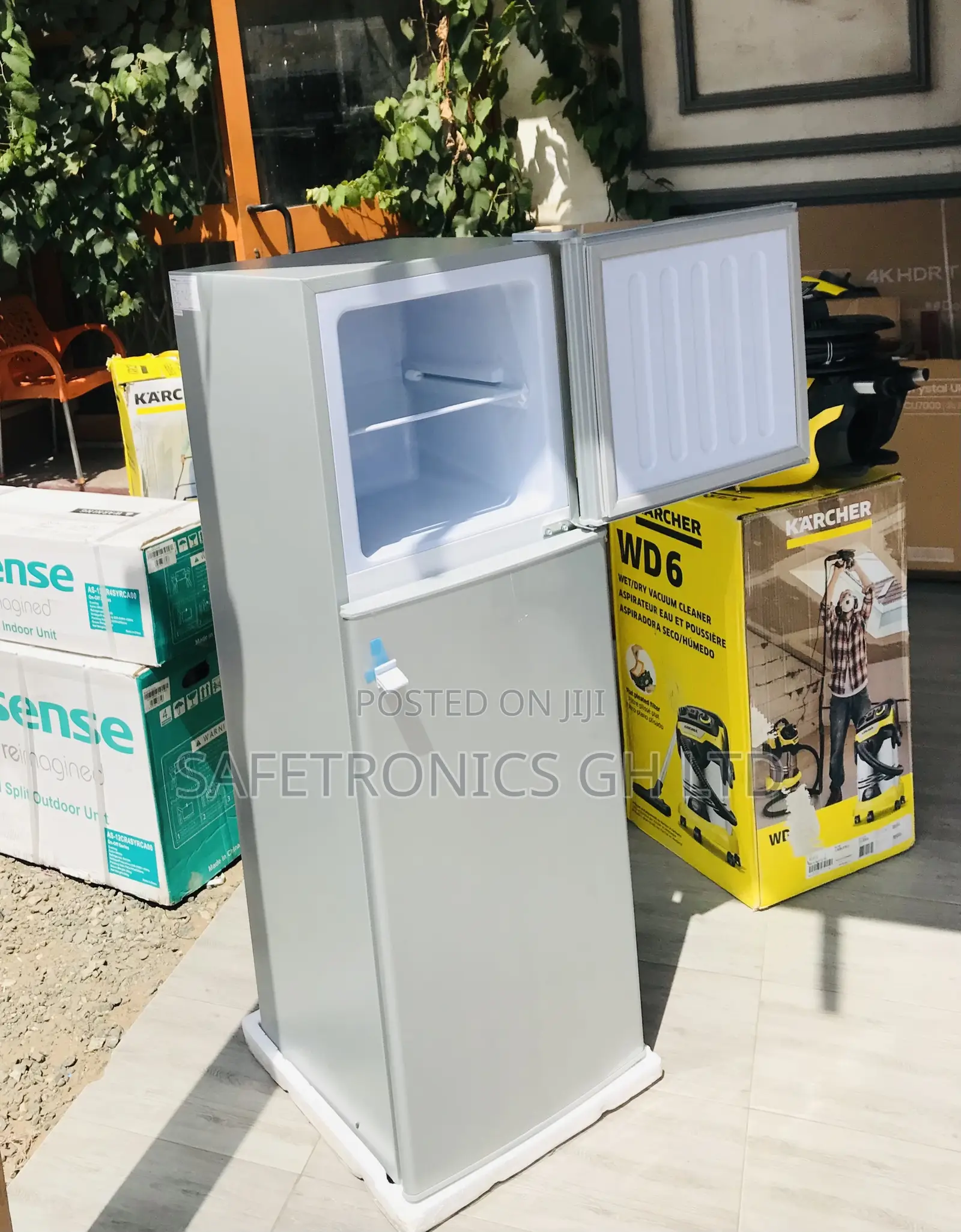 Topfreezer 136l Super Fast Doubledoor Grey Nas-13fl Fridge