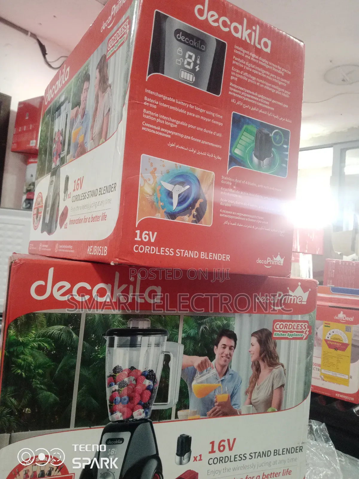 Decakila Portable Stand Blender and Cordless Stand Blender