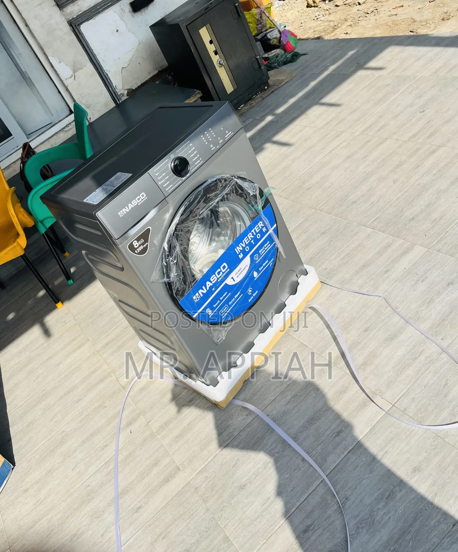 Powerful and Durable Nasco 8kg Washing Machine.