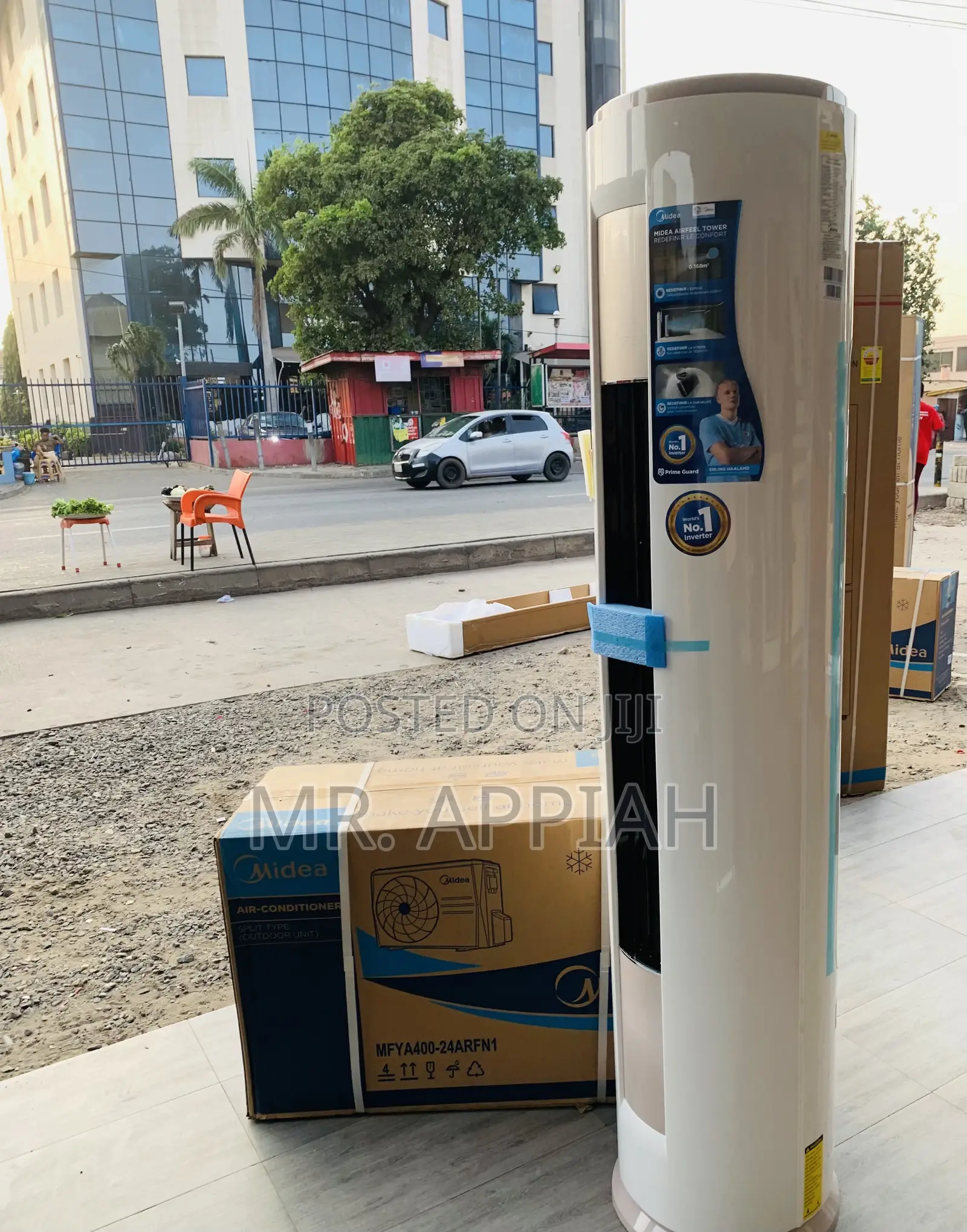 Check Out Original Midea 2.5hp Floor Standing Ac(White)