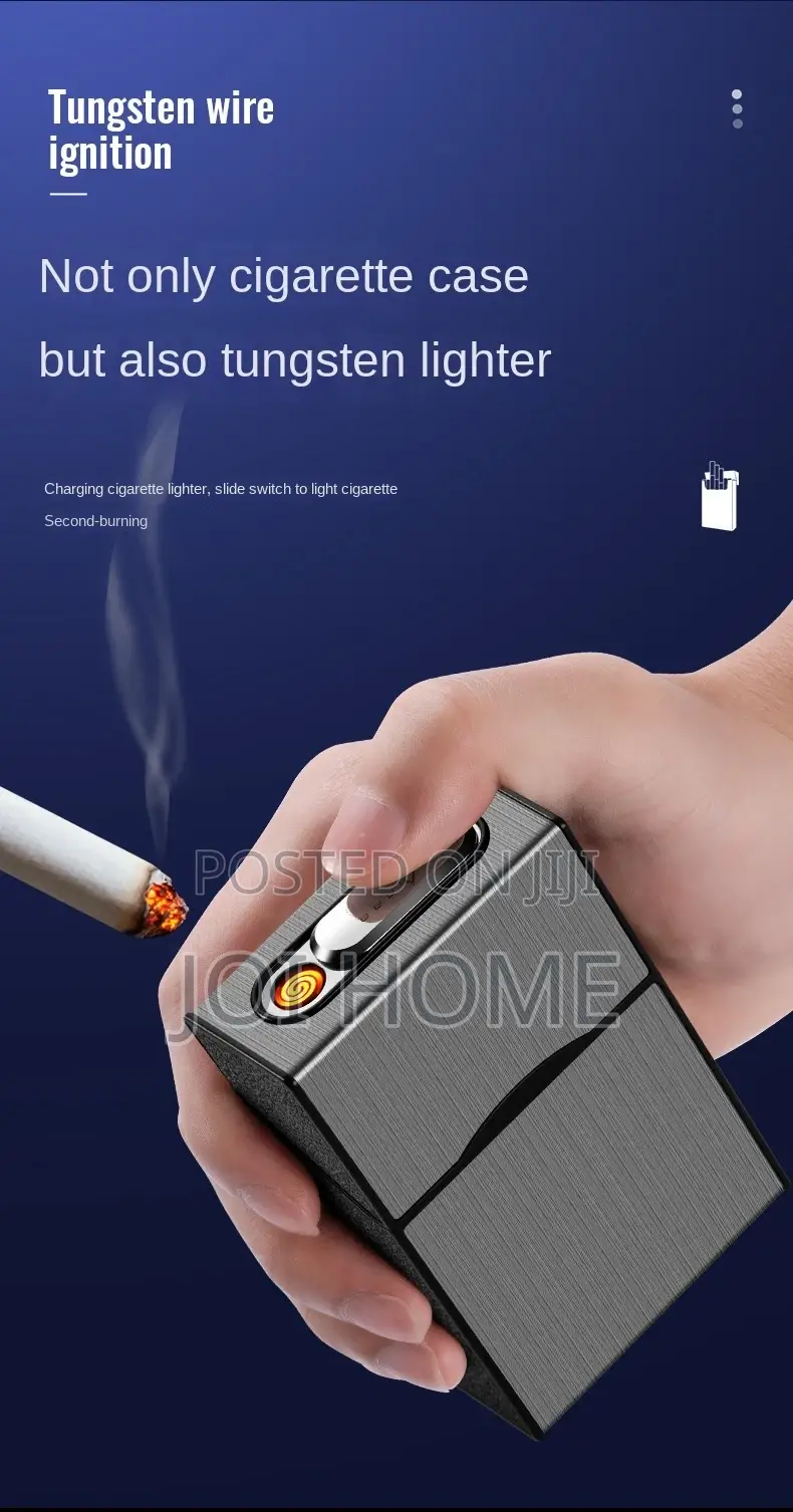 2in1 Rechargeable Cigarettes Case and Lighter