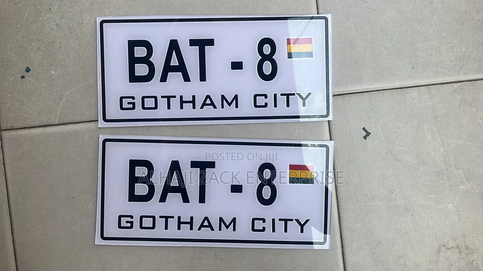 Designed Number Plate
