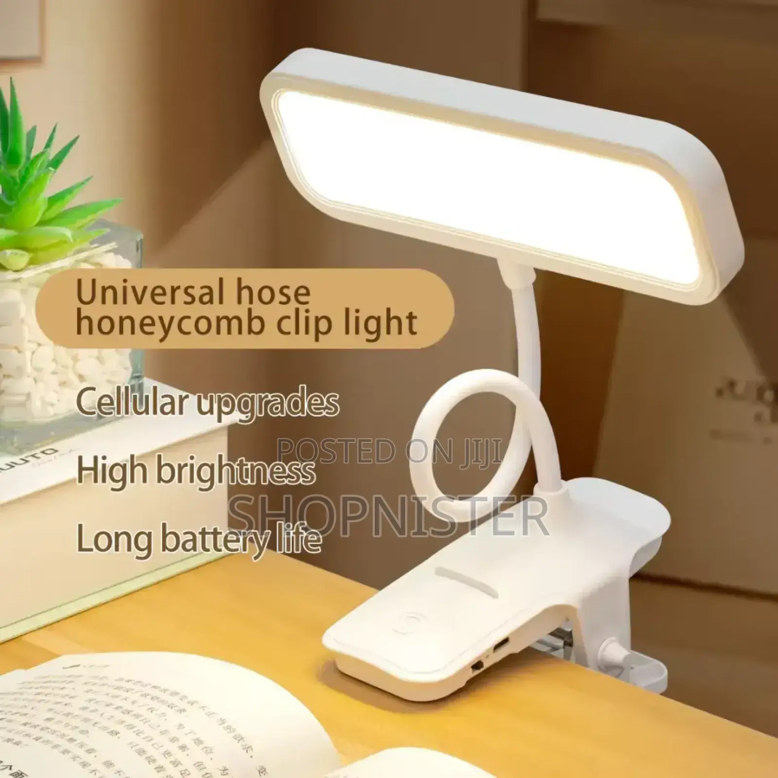 Led Clip Table Lamp Protection Charging Reading Light