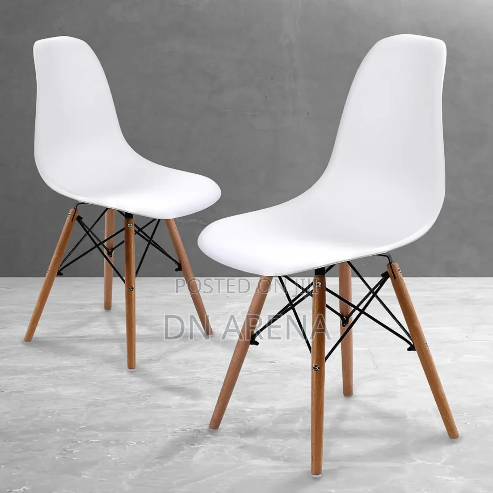 Eiffel Dining Chair Plastic Wood Retro Modern Furniture