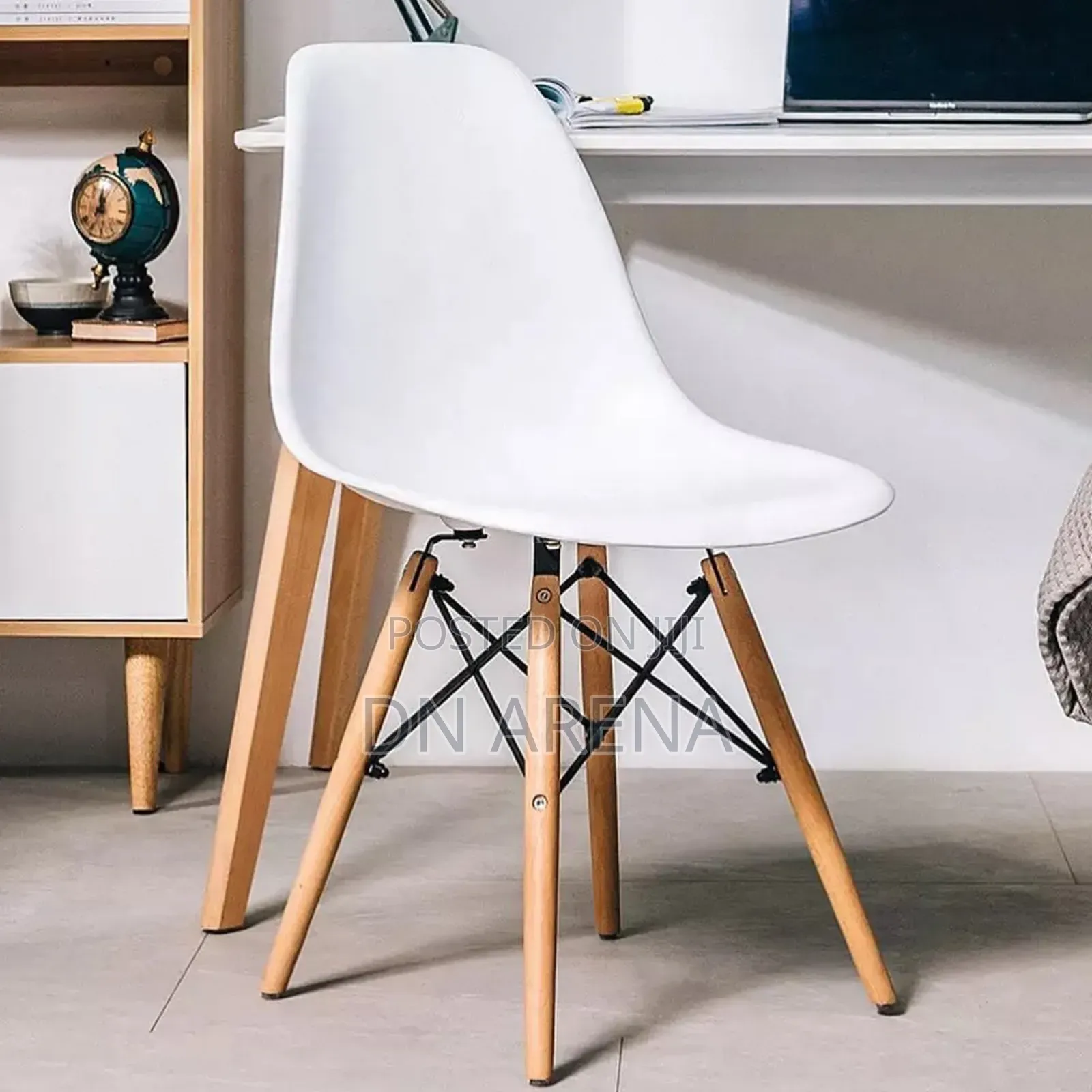 Eiffel Dining Chair Plastic Wood Retro Modern Furniture
