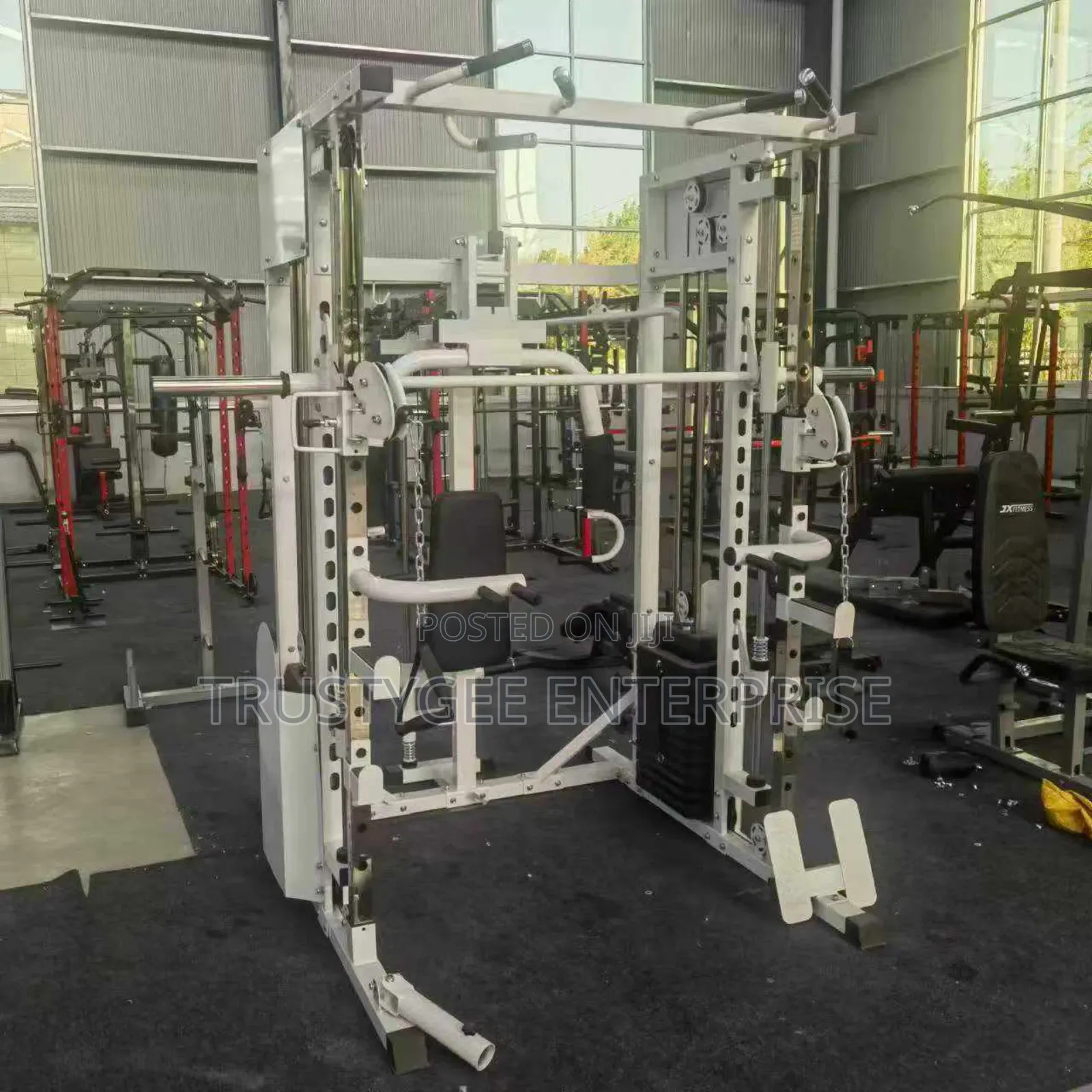 Smith Machine With 100kg Olympic Weight Plates