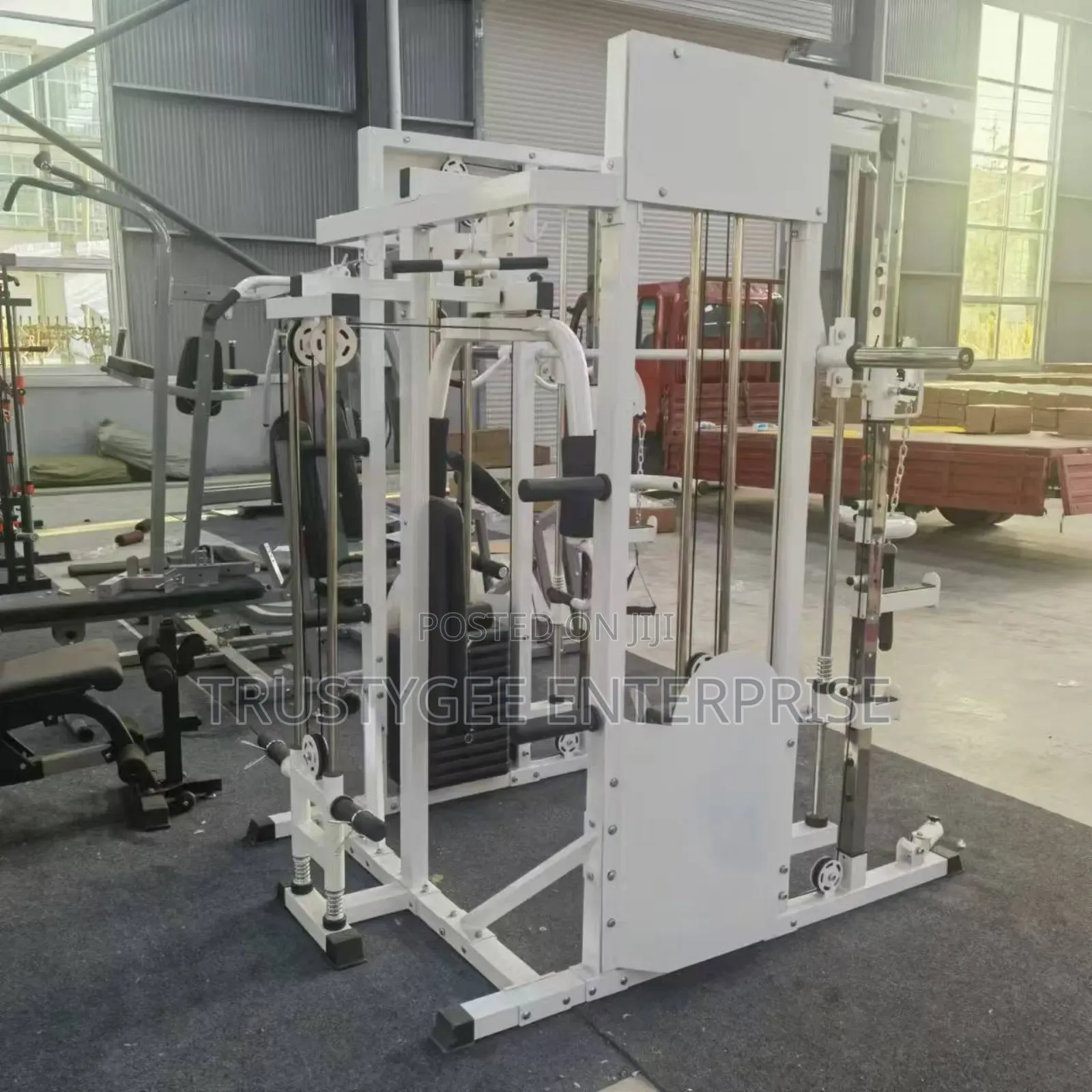 Smith Machine With 100kg Olympic Weight Plates