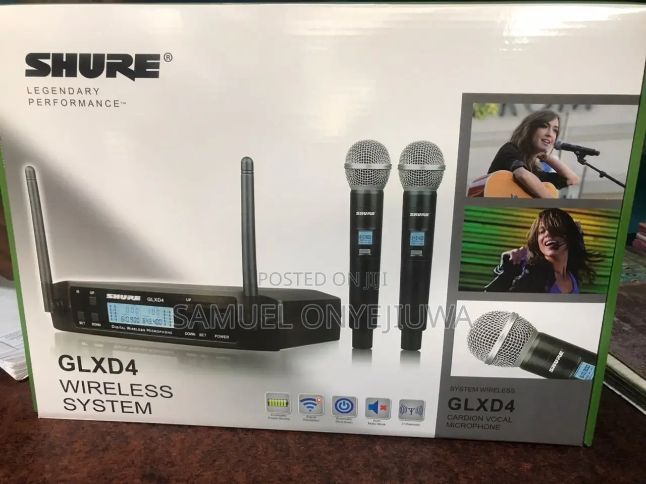 Shure Wireless 2 Handle Microphone -Glxd4