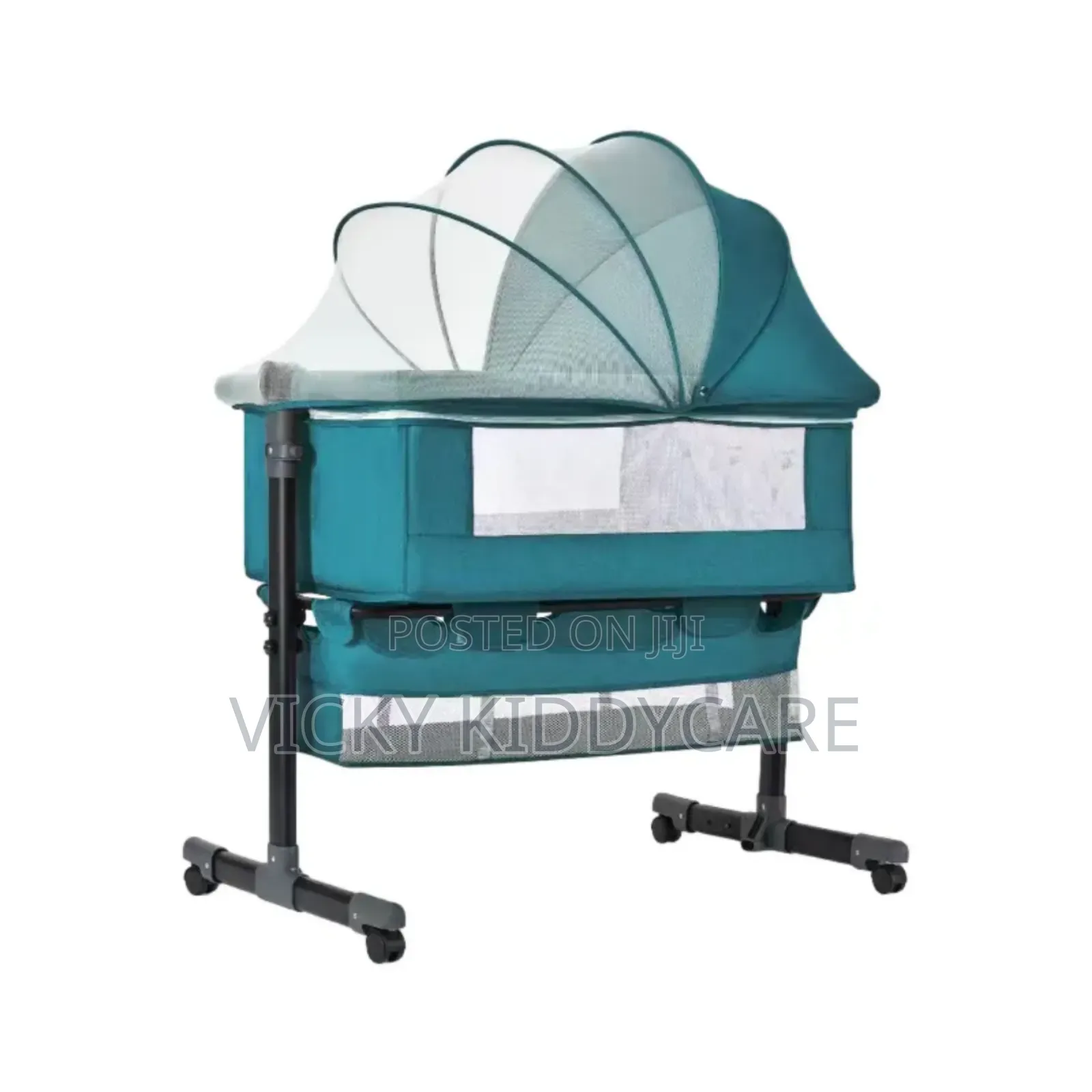 Bedside Baby Crib 3 in 1 Folding Baby Bassinet With Net