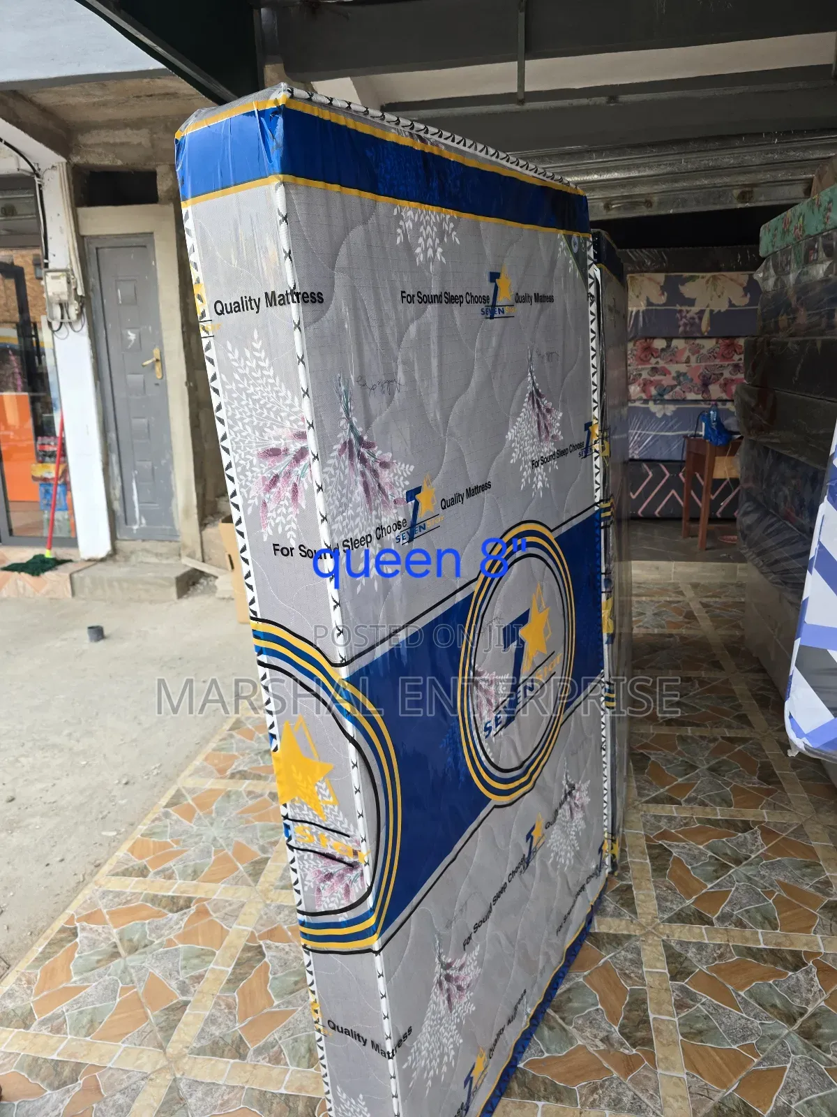 8" Queen Size High Quality Compressed Mattress.
