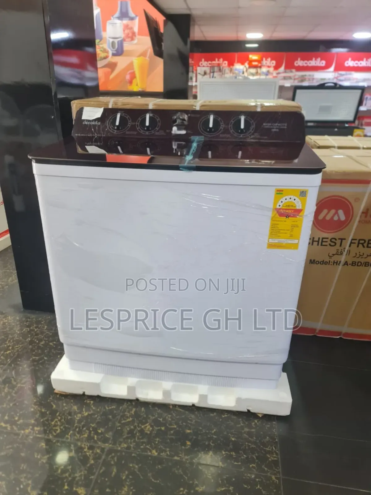 Decakila 15kg Washer - Handles Thick Fabric Easily
