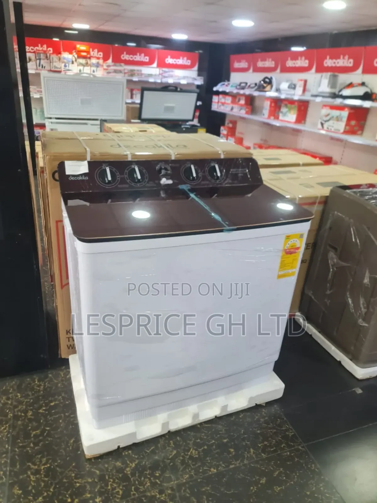Decakila 15kg Twin Tub Washer - Easy Mobility!