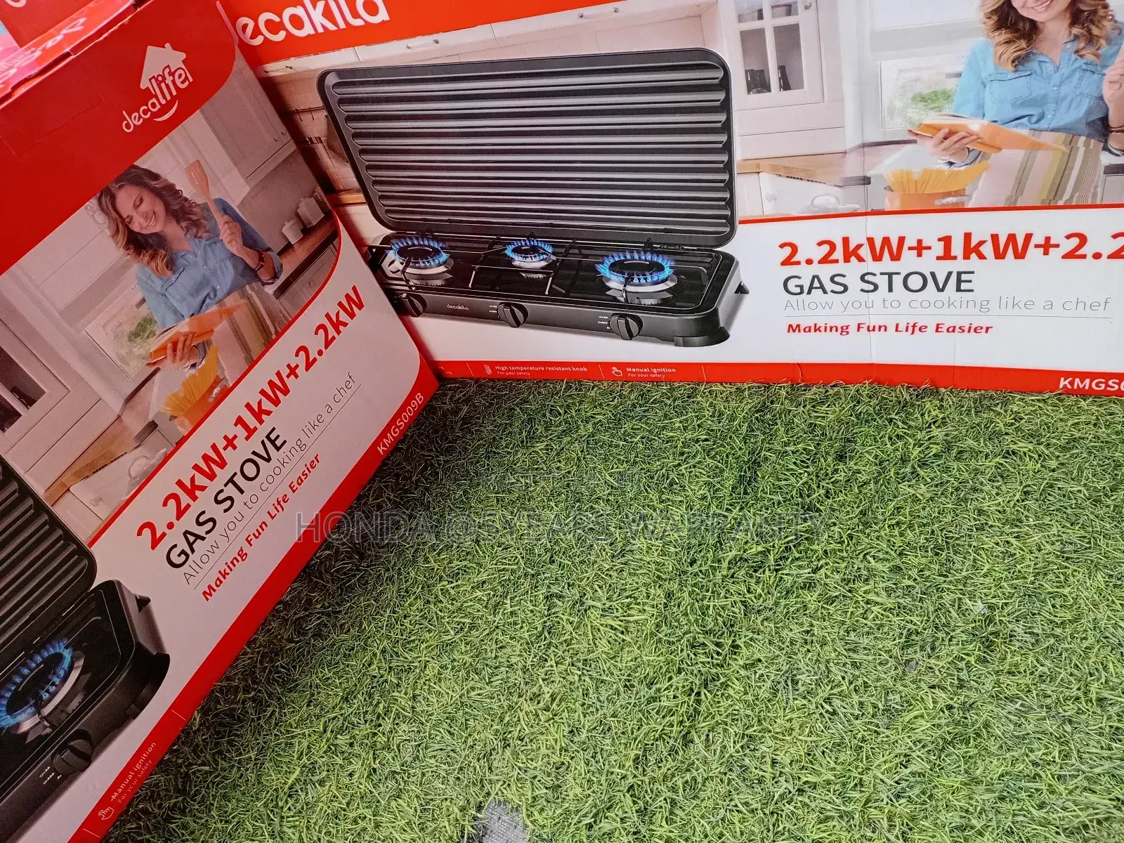 2.2kw +1kw+2.2kw Gas Stove 3 Stoves Decakila