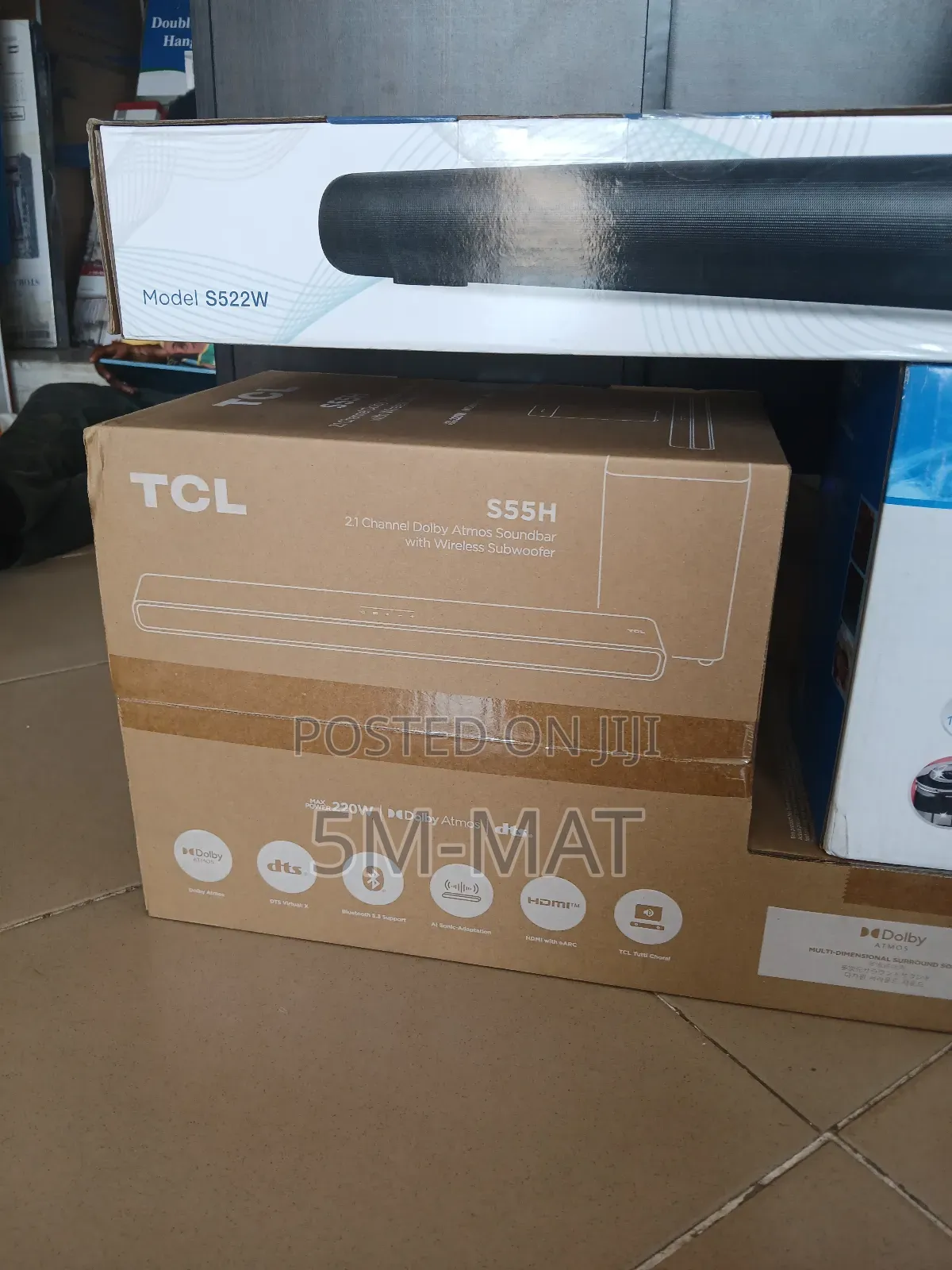 S Class 2.1 Channel Sound Bar With Dolby Atmos Tcl S55h.