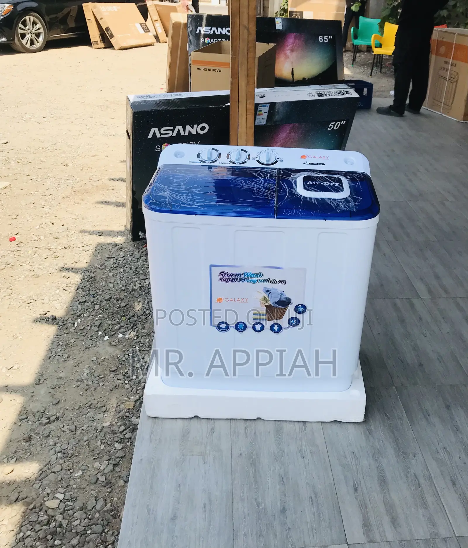 Well Built Galaxy 7kg Top Load Electric Washing Machine.