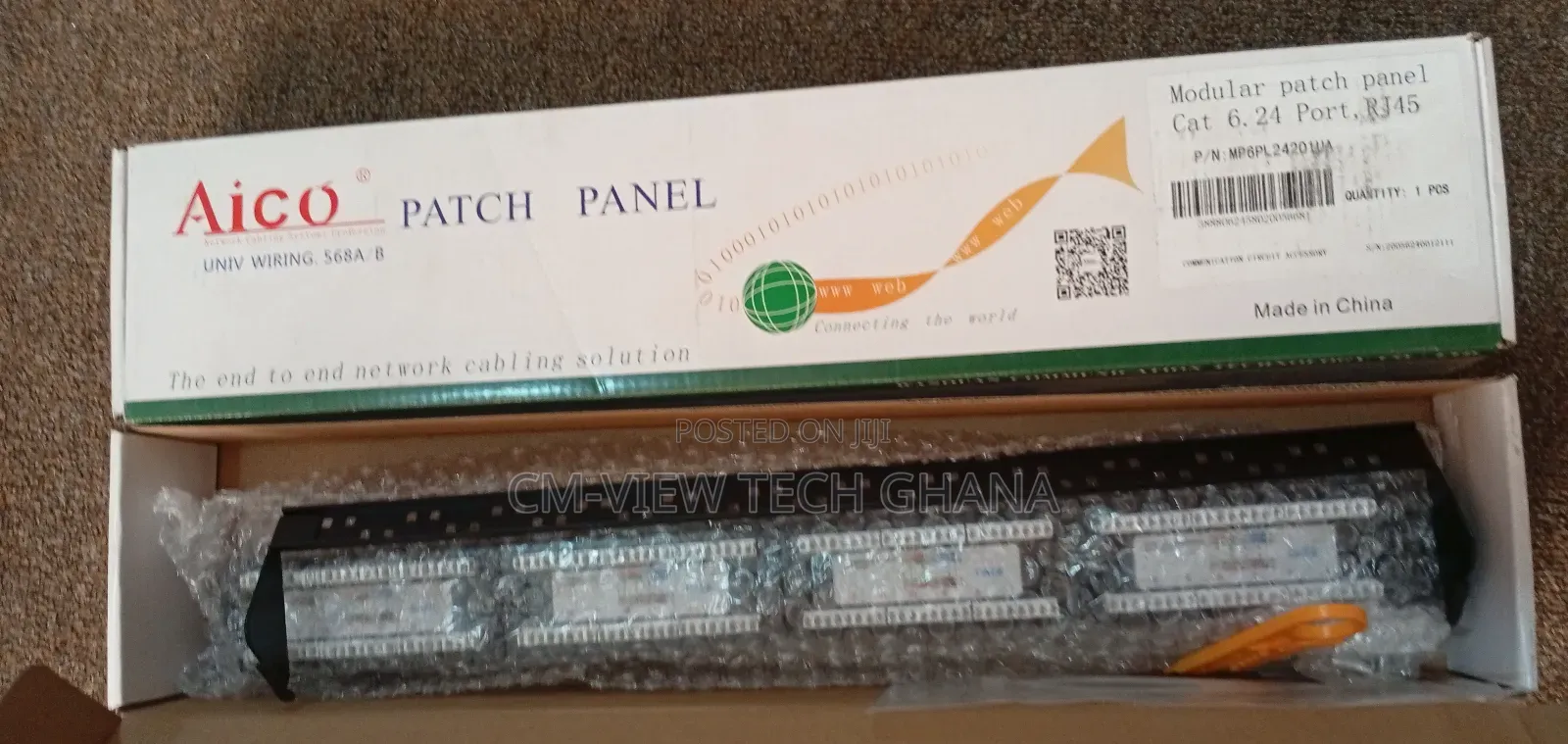 24port Cat6 Patch Panel